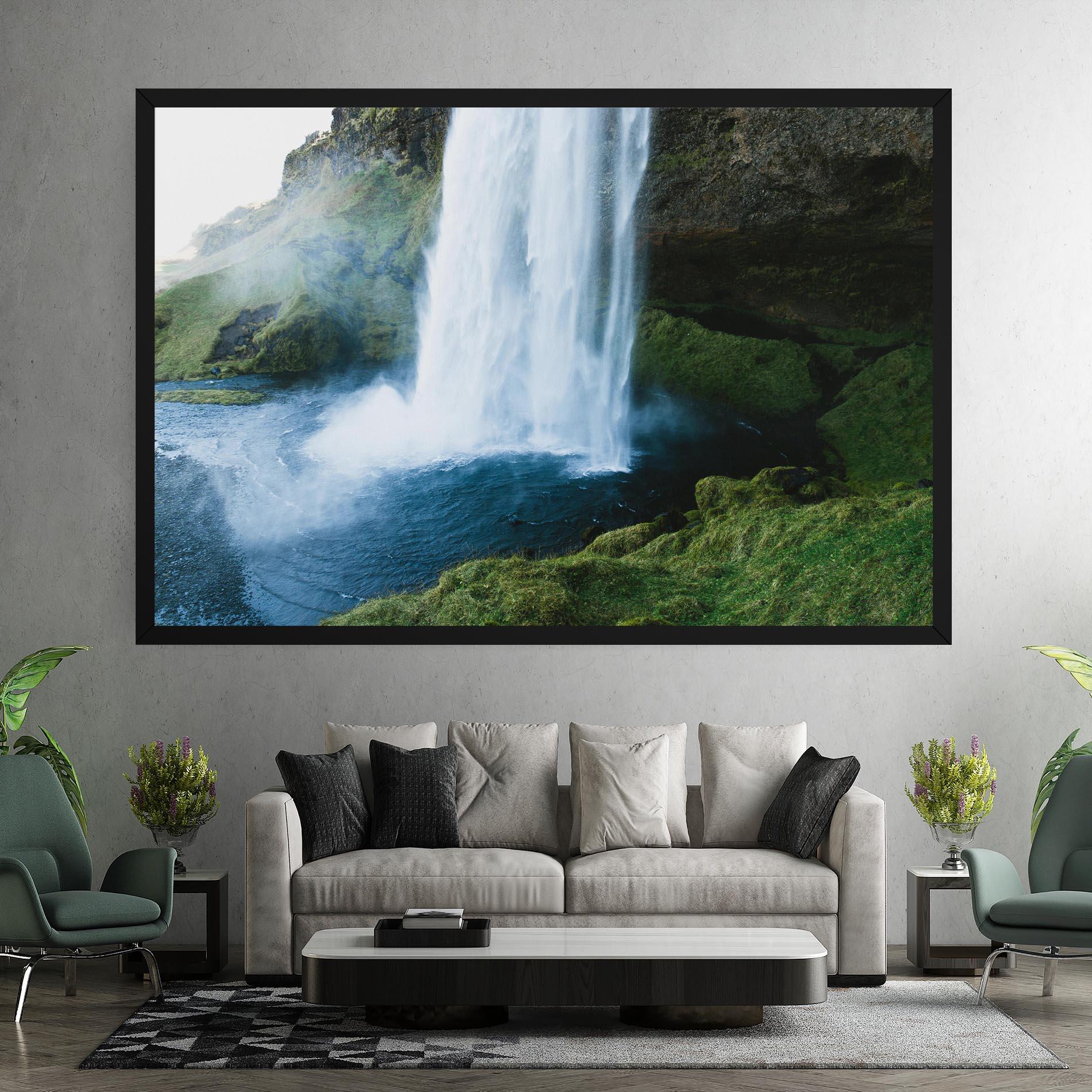 Vászonkép Majestic Waterfall mockup 7