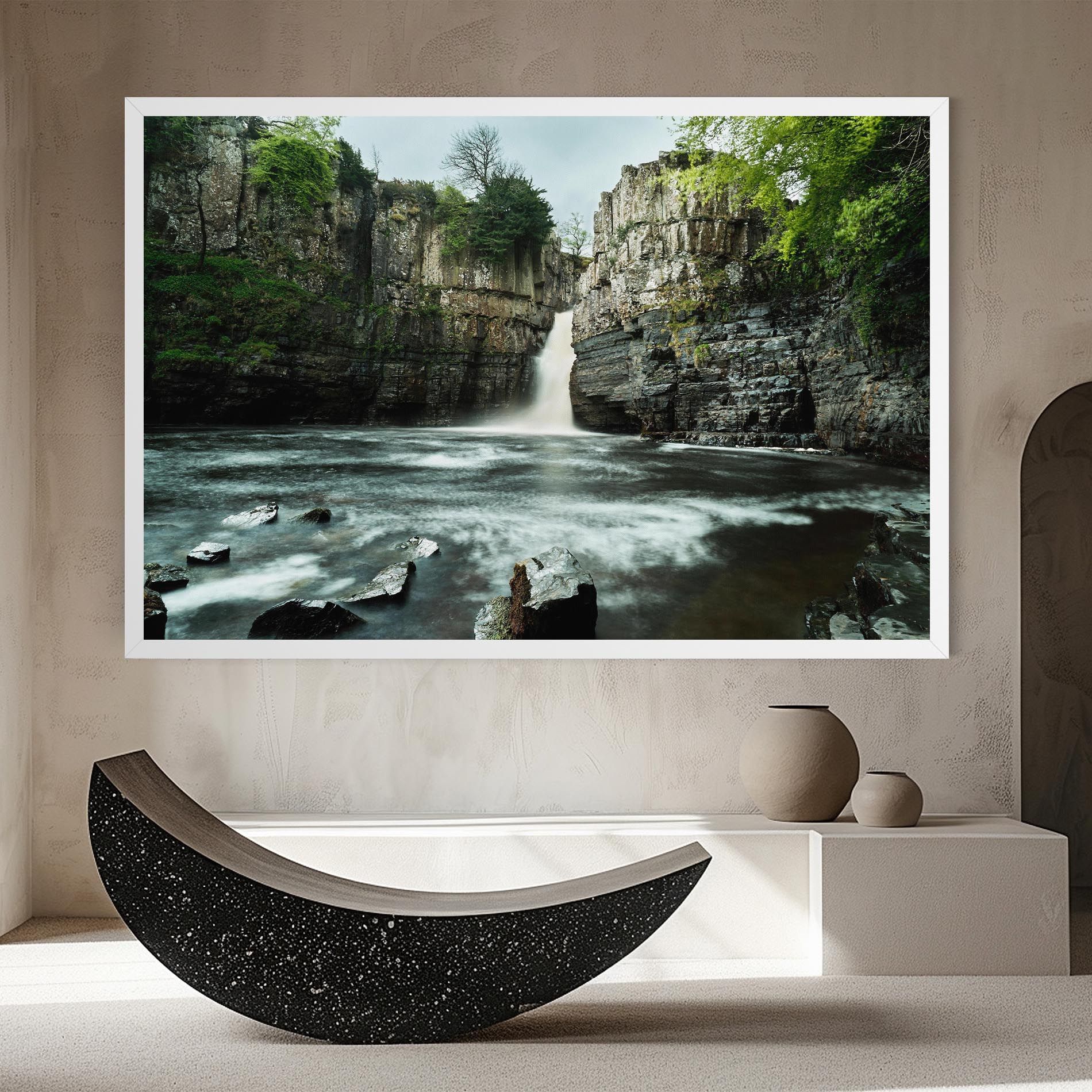 Beautiful Water Falling mockup 8