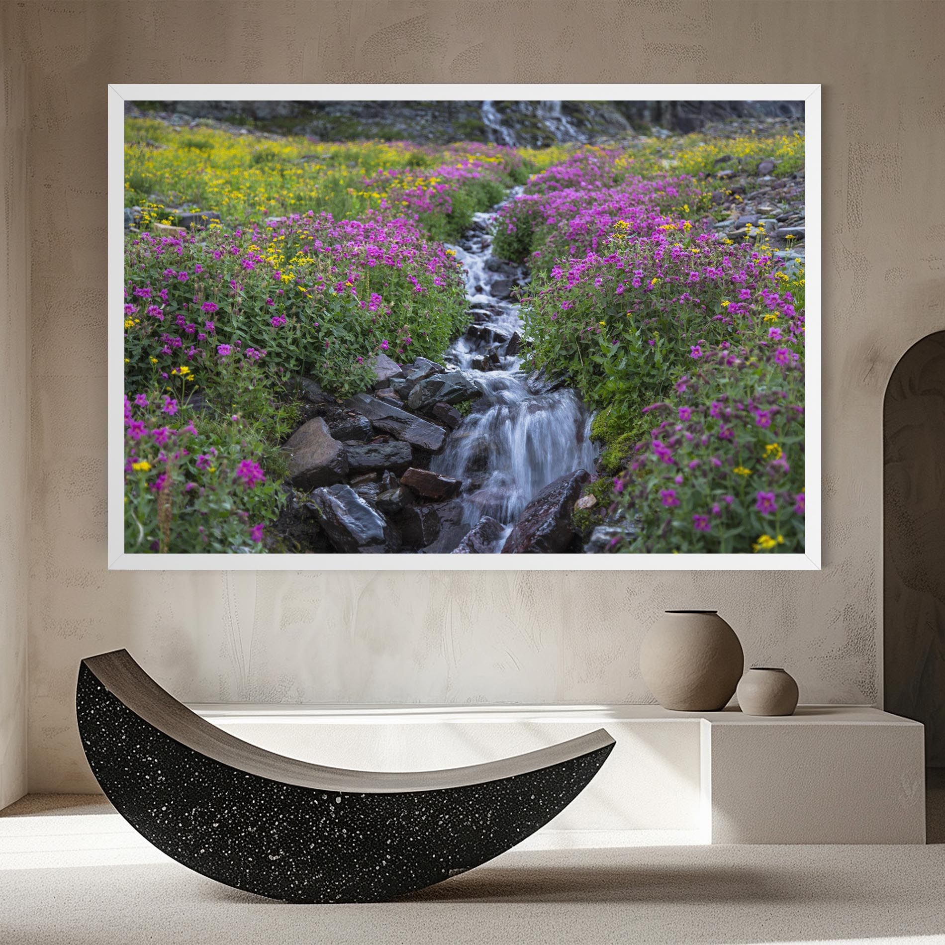 Purple Field Waterfall mockup 8