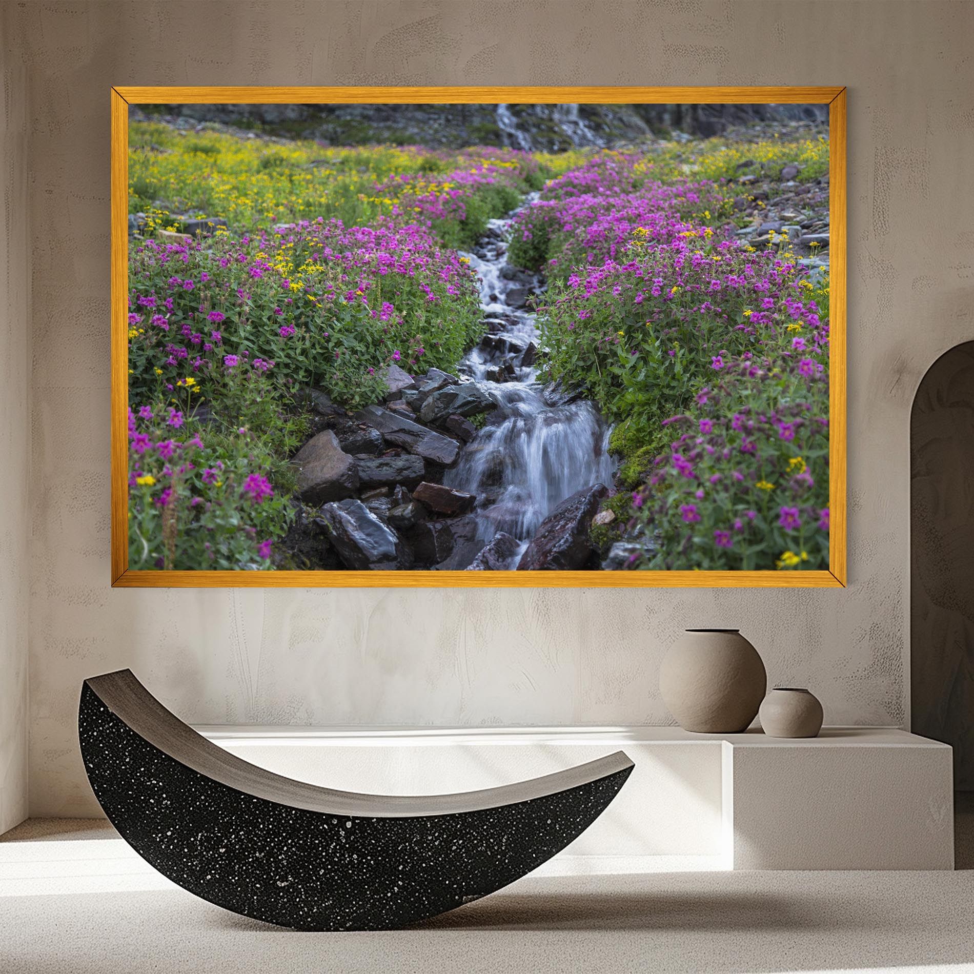 Purple Field Waterfall mockup 8