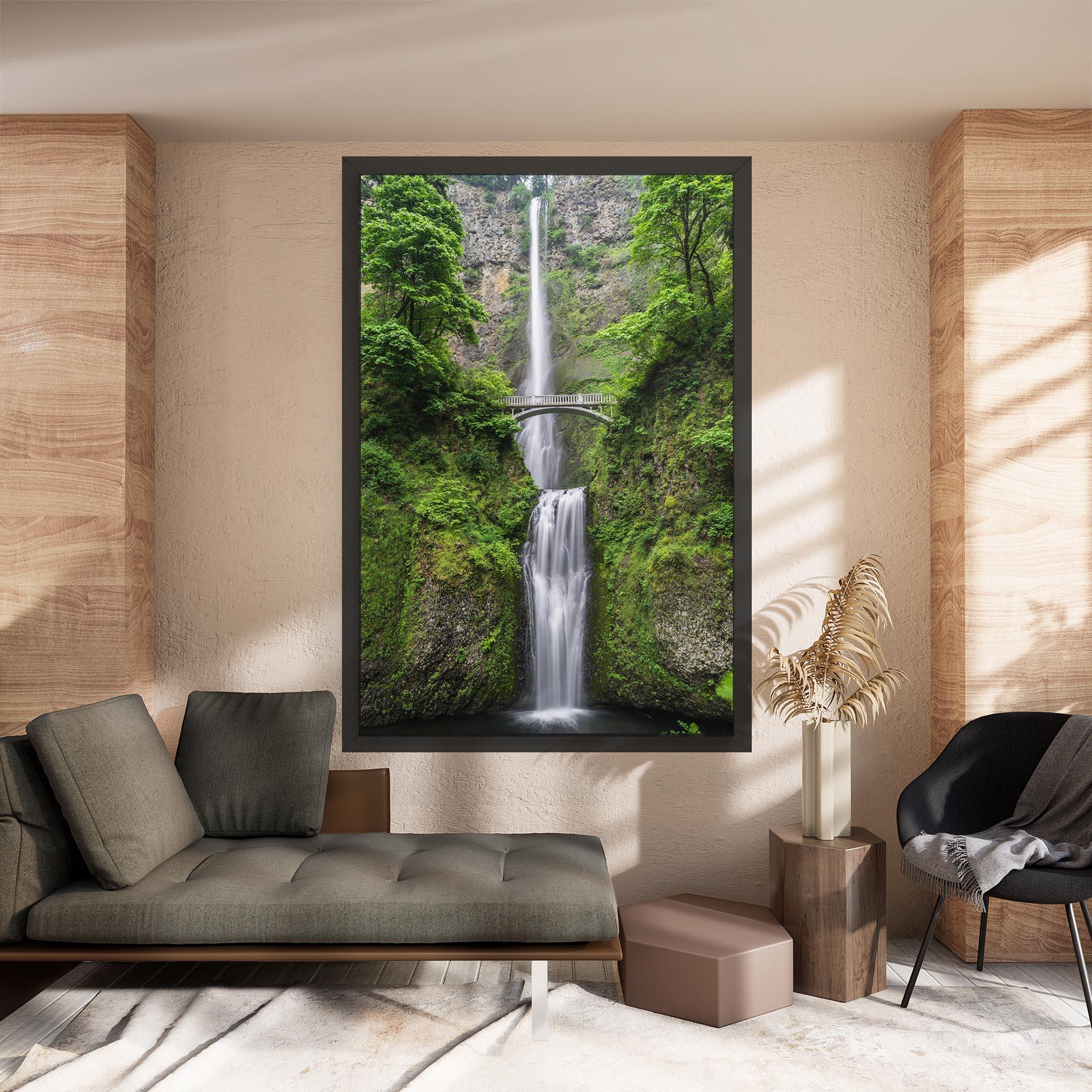 Vászonkép Green Leaves Bridge View mockup 8