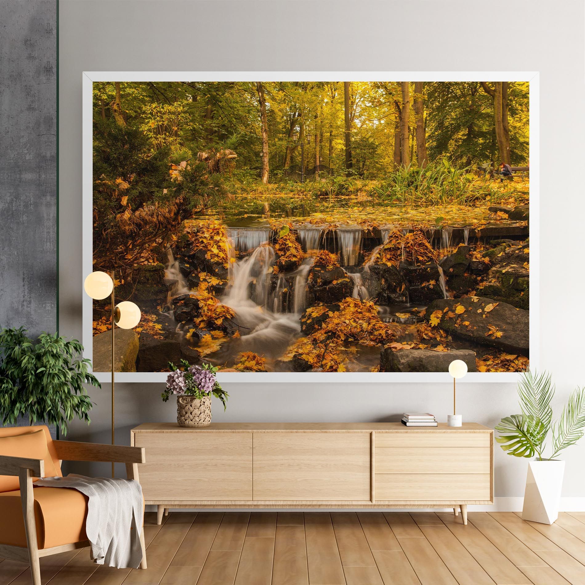 Autumn Pretty Waterfall mockup 9