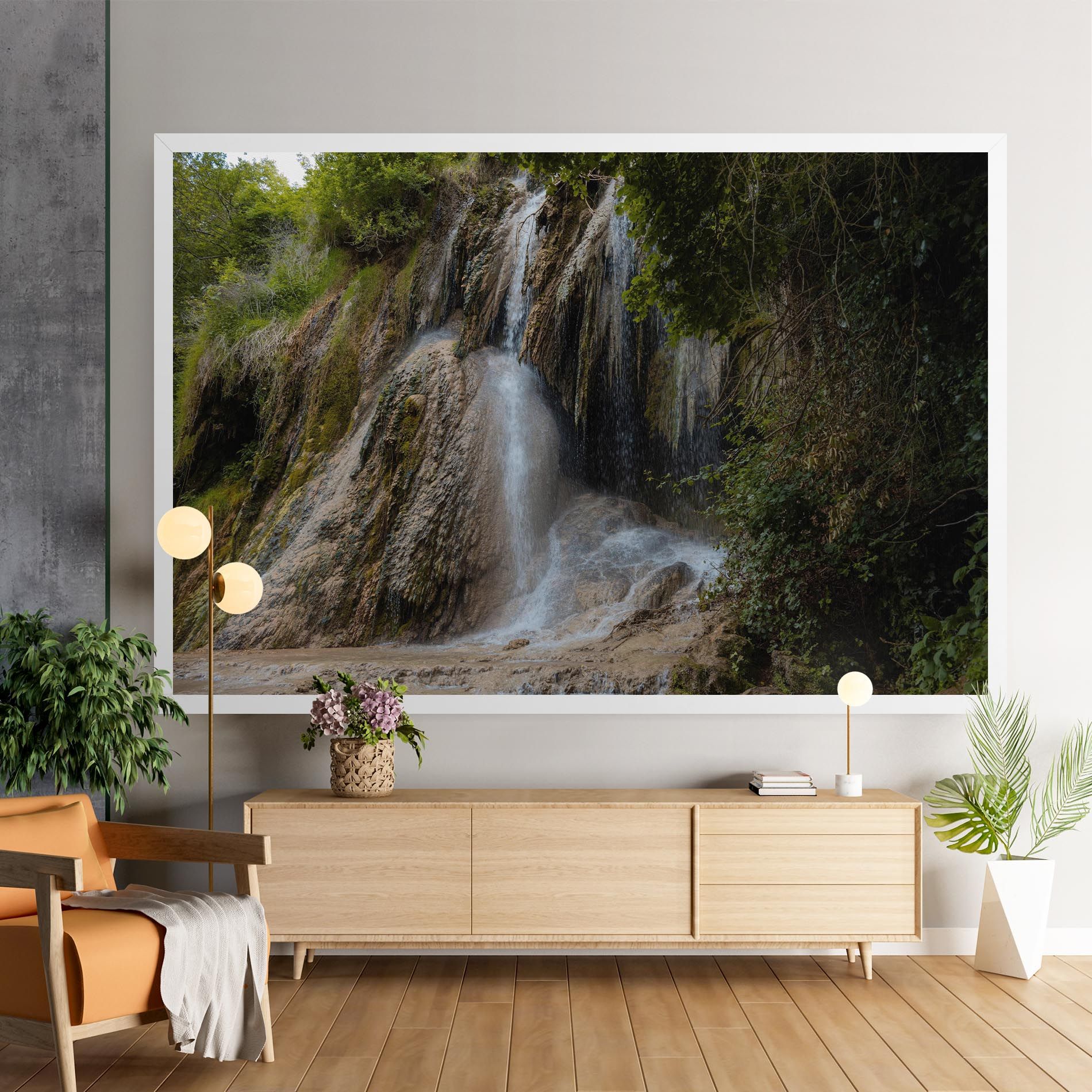 Pretty Waterfall Forest mockup 9