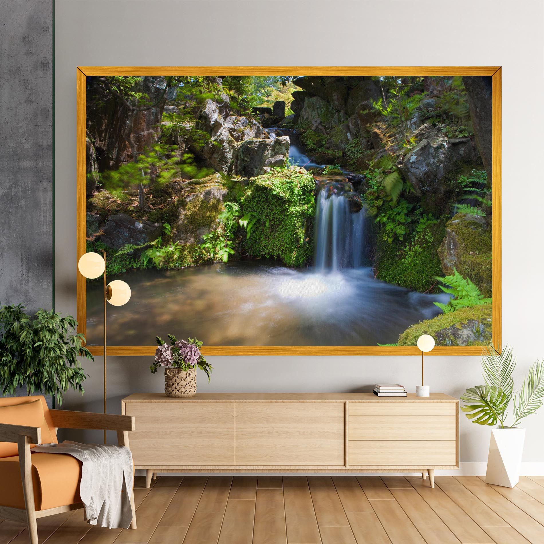 Jungle View Waterfall mockup 9