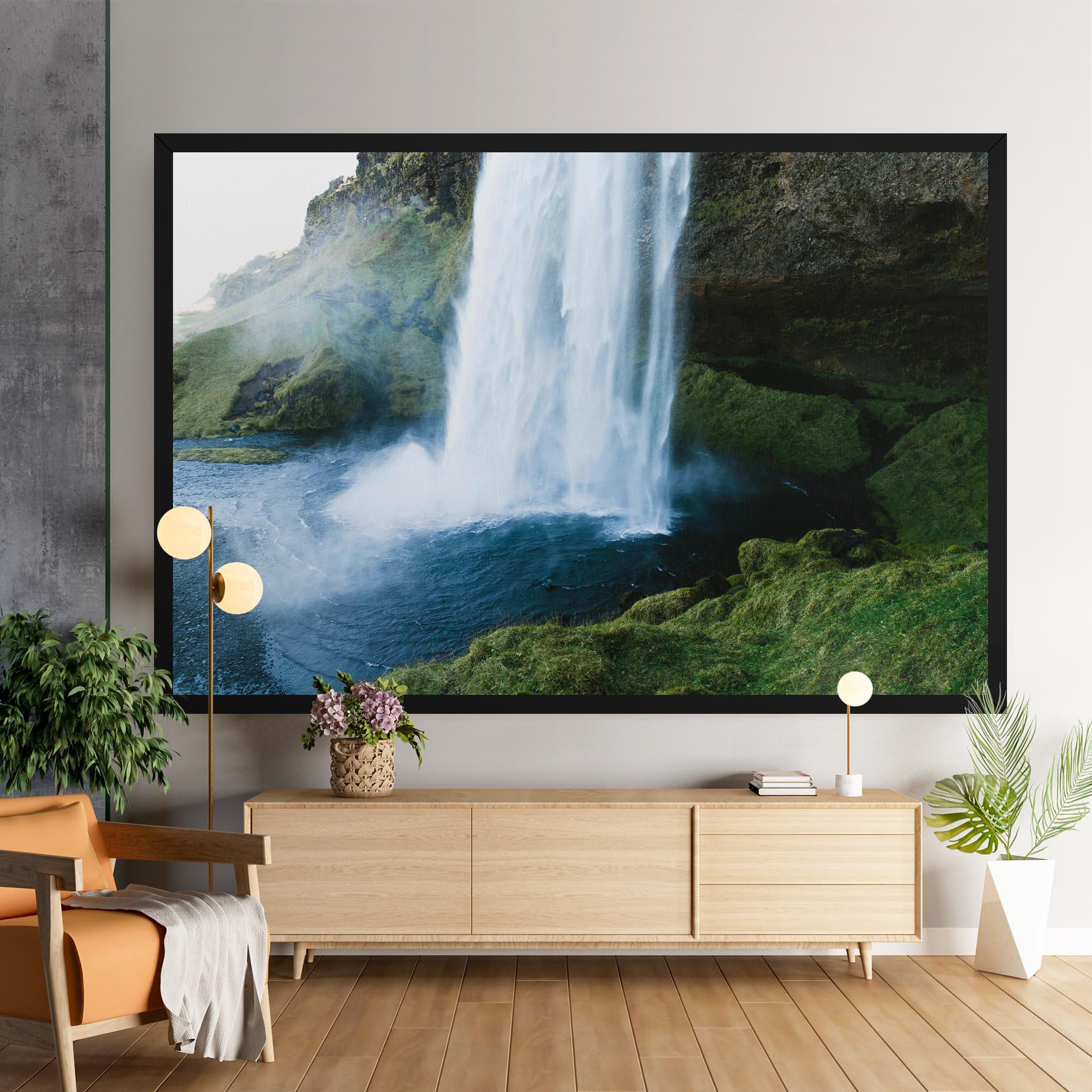 Vászonkép Majestic Waterfall mockup 9