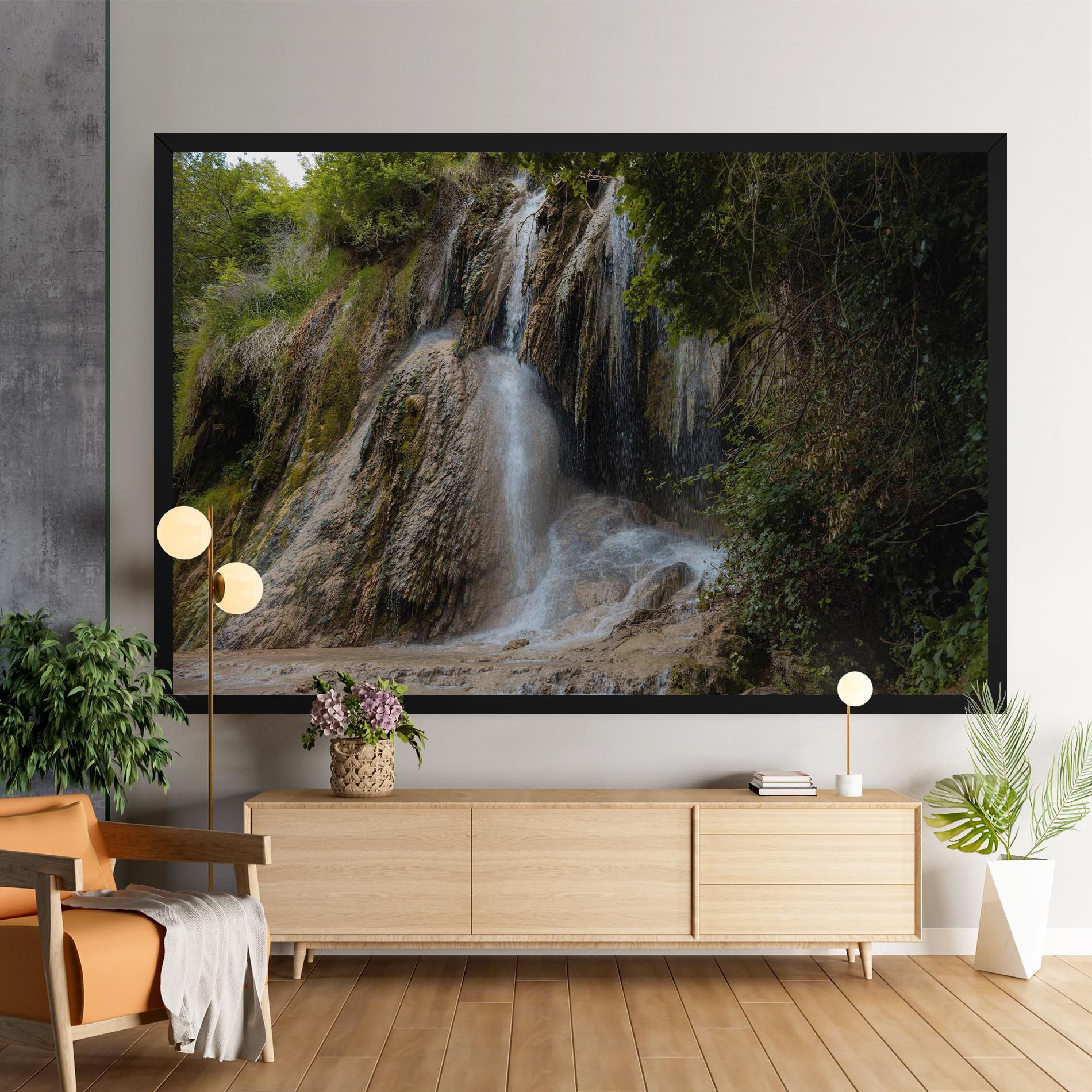 Pretty Waterfall Forest mockup 9