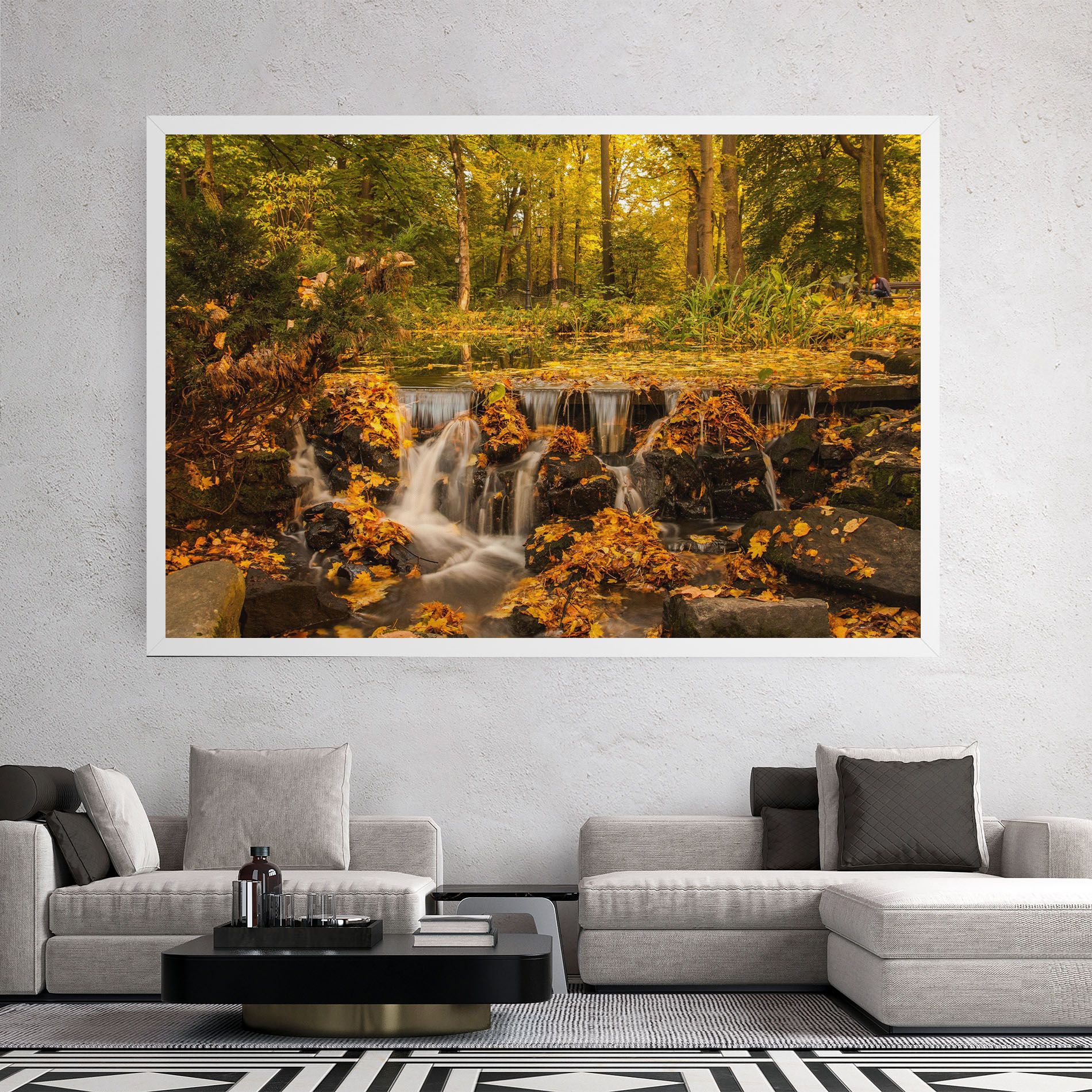 Autumn Pretty Waterfall mockup 2