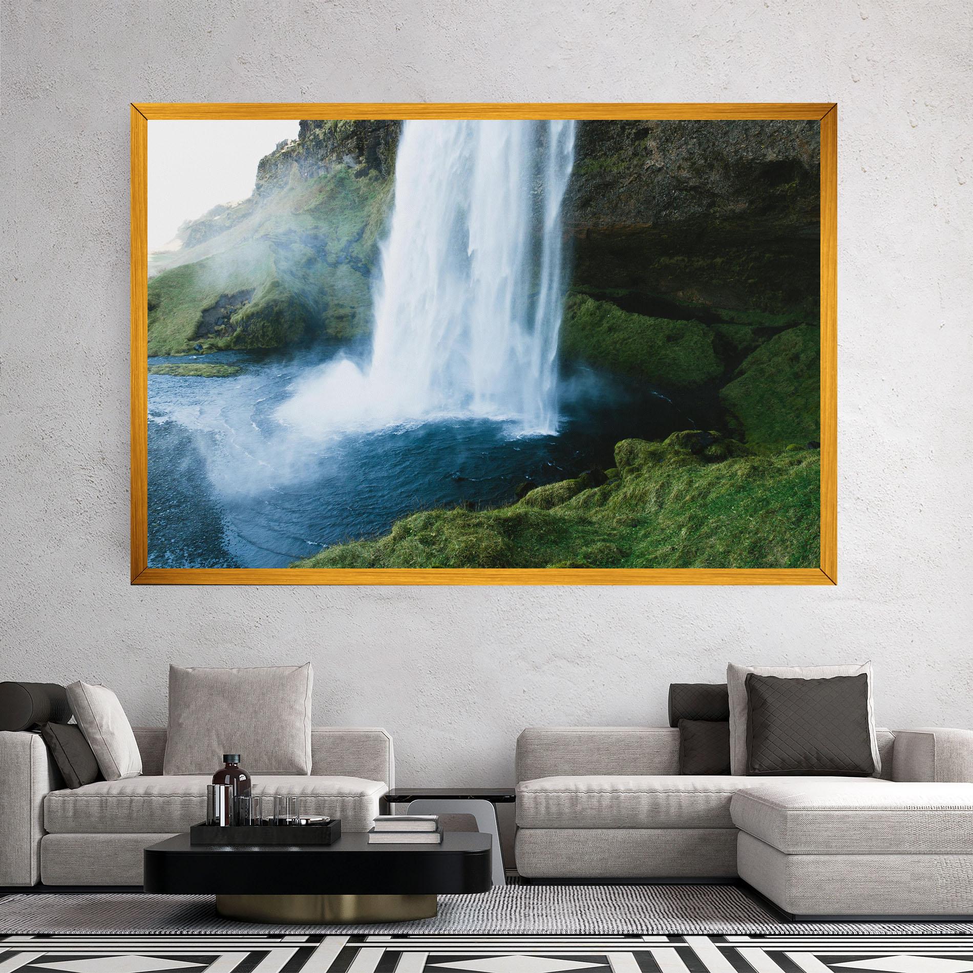 Vászonkép Majestic Waterfall mockup 2