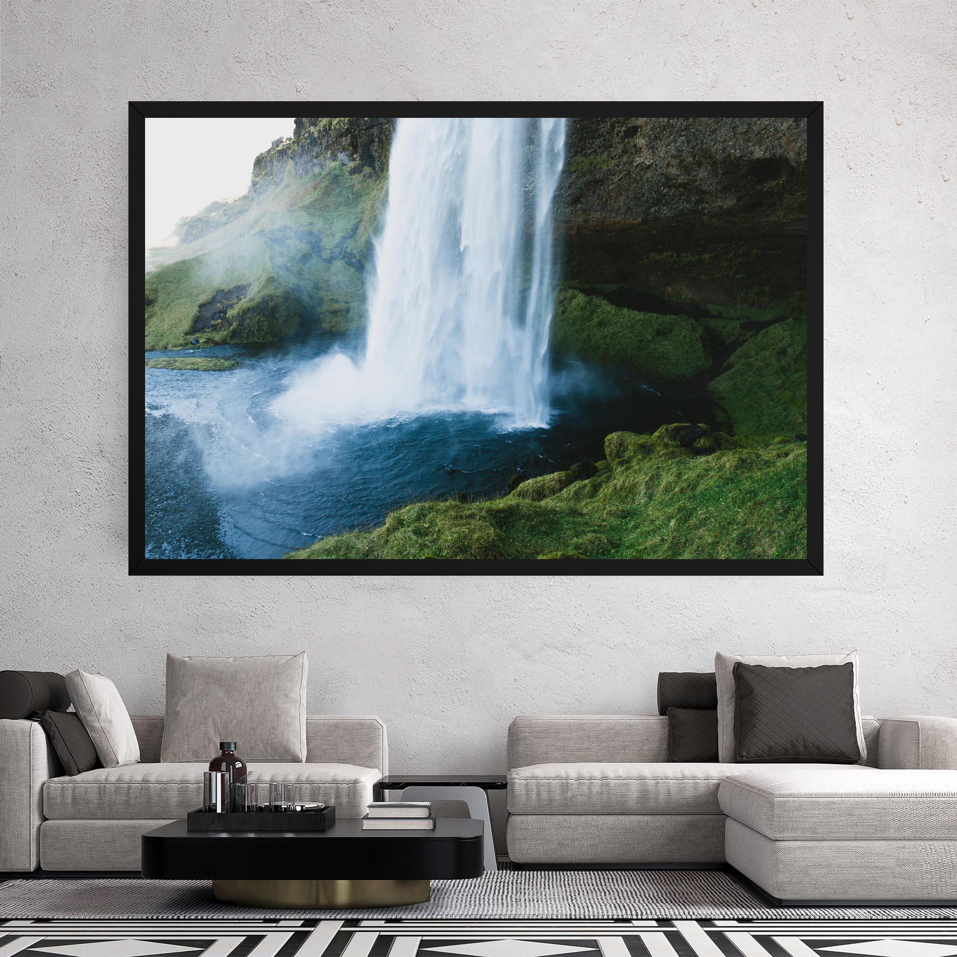 Vászonkép Majestic Waterfall mockup 2