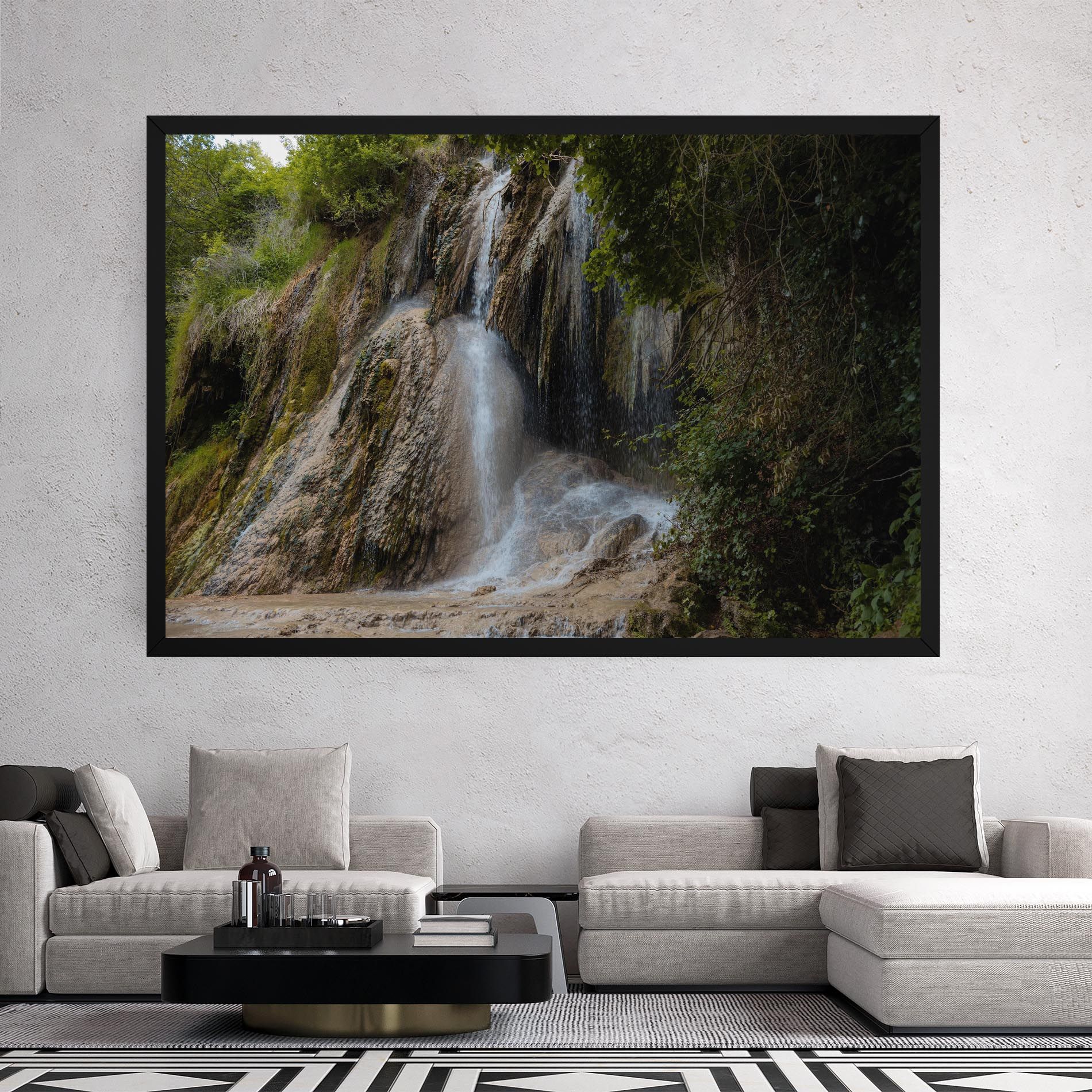 Pretty Waterfall Forest mockup 2