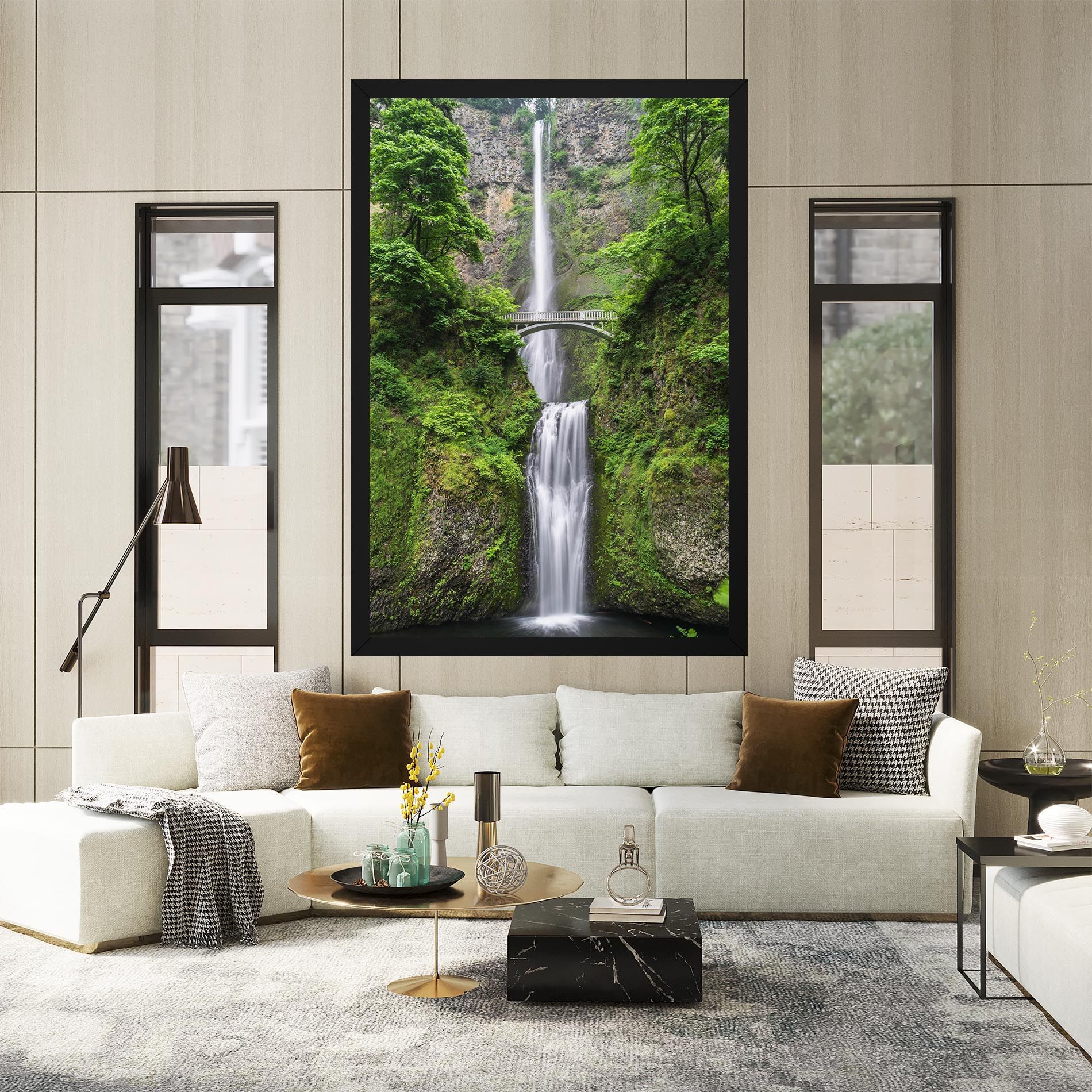 Green Leaves Bridge View mockup 2