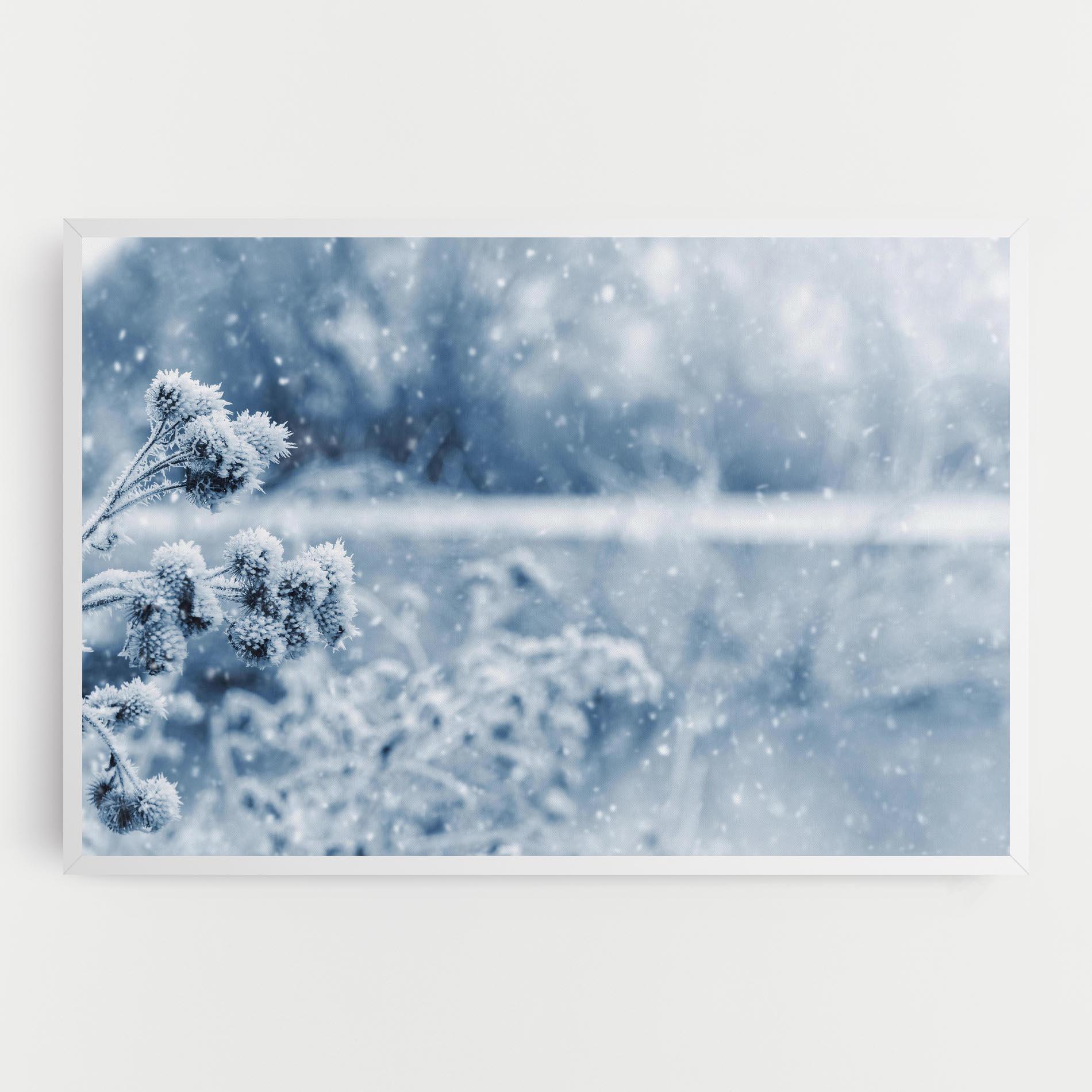 Vászonkép Pretty Winter Plants mockup 0