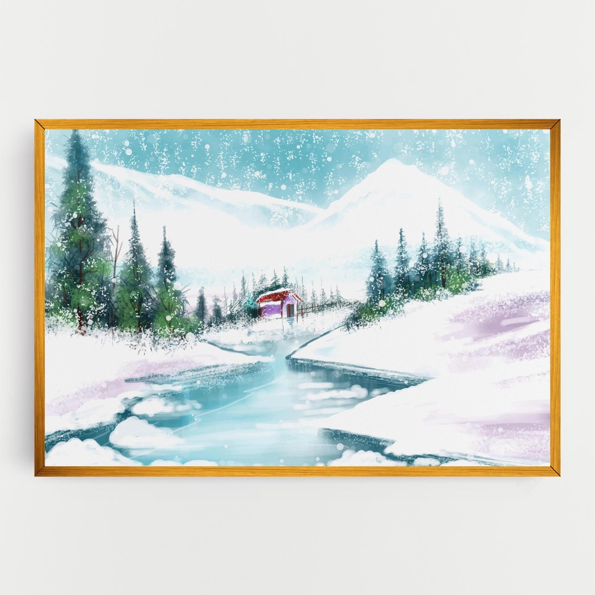 Purple House Winter mockup 0