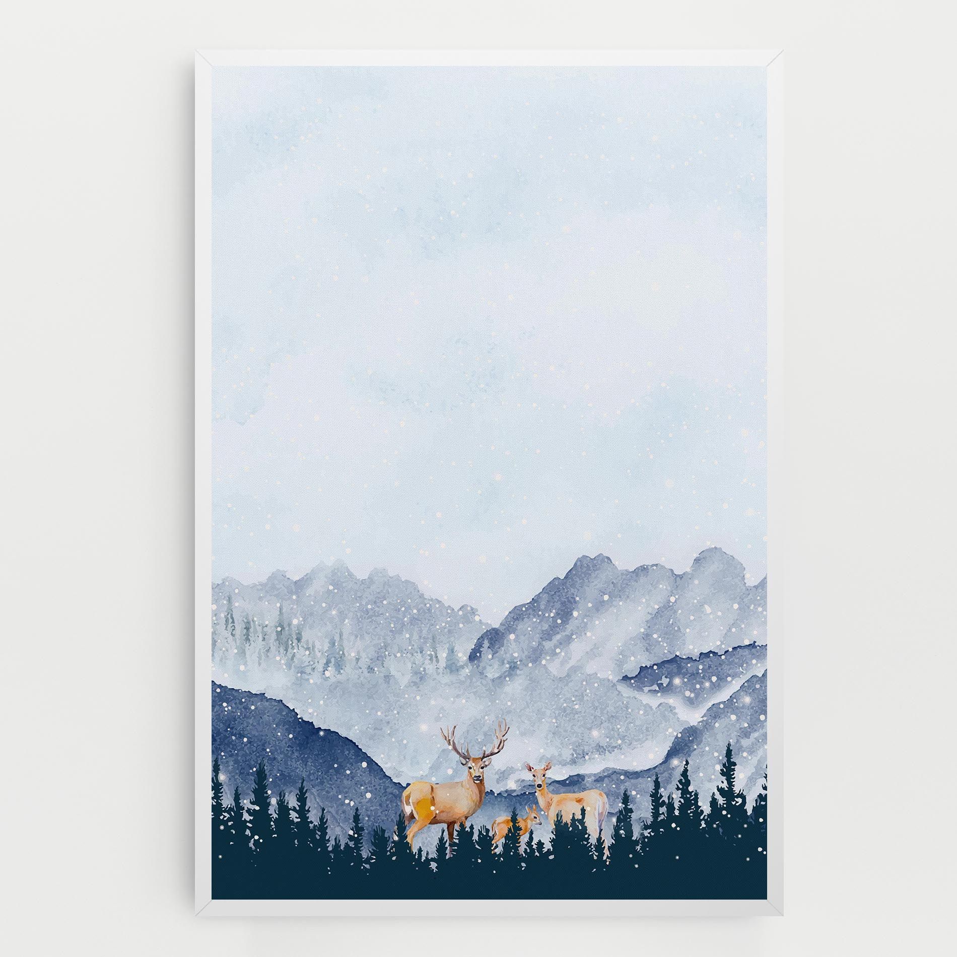 Winter Deers mockup 0