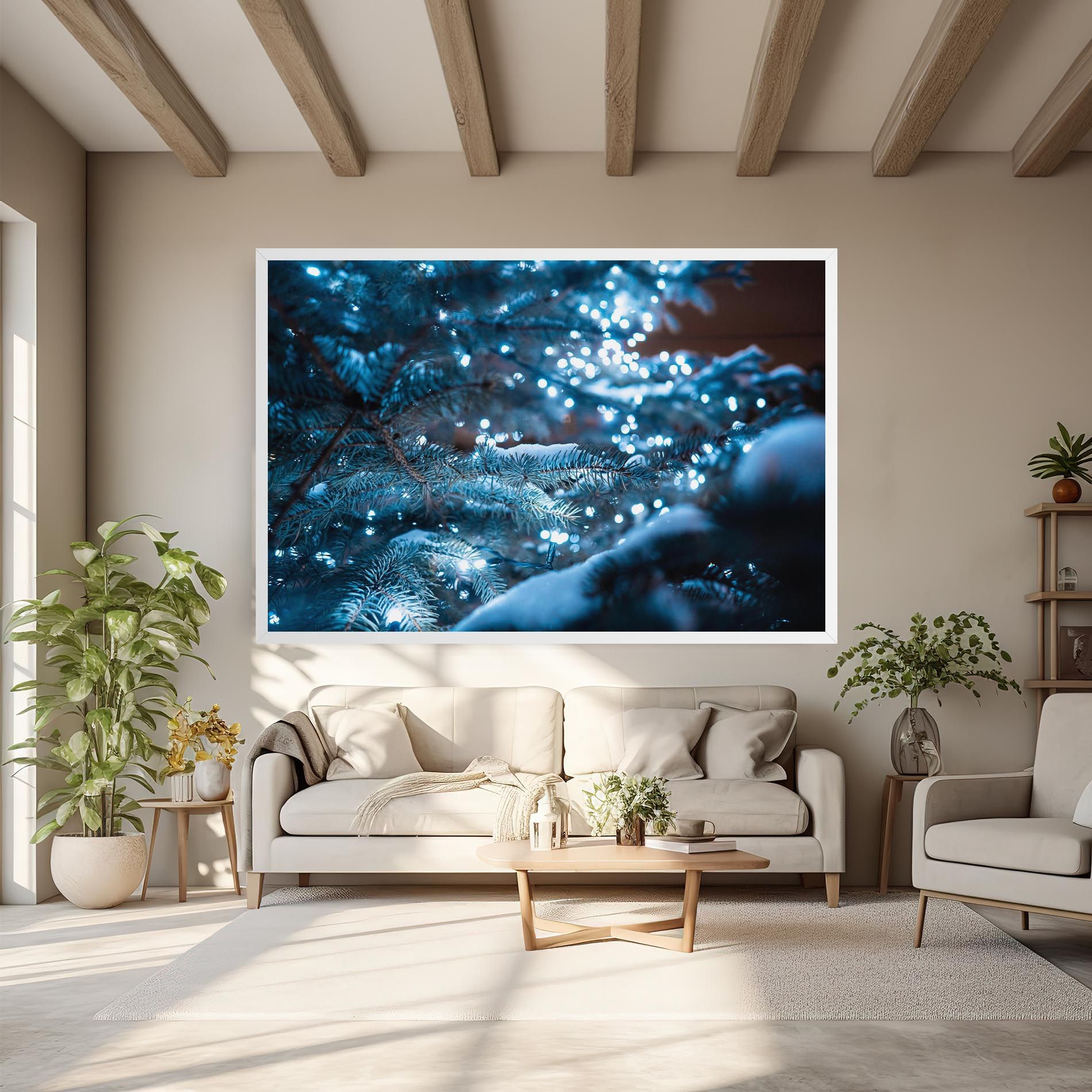 Blue Christmas Tree mockup 6