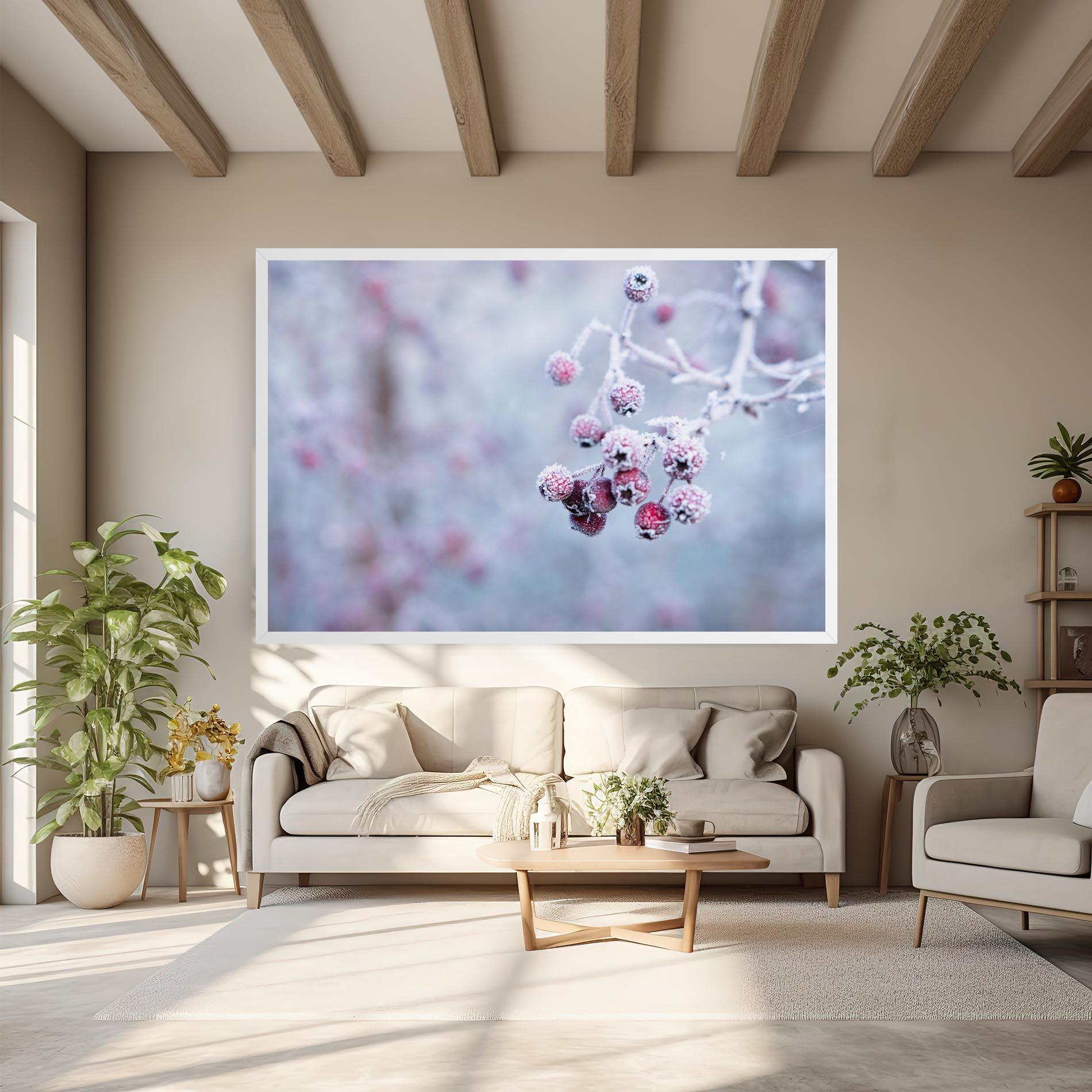 Vászonkép Red Winter Fruits mockup 6