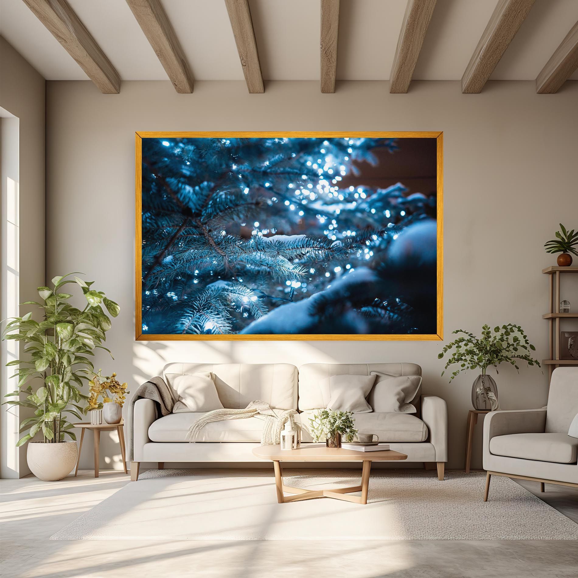 Blue Christmas Tree mockup 6