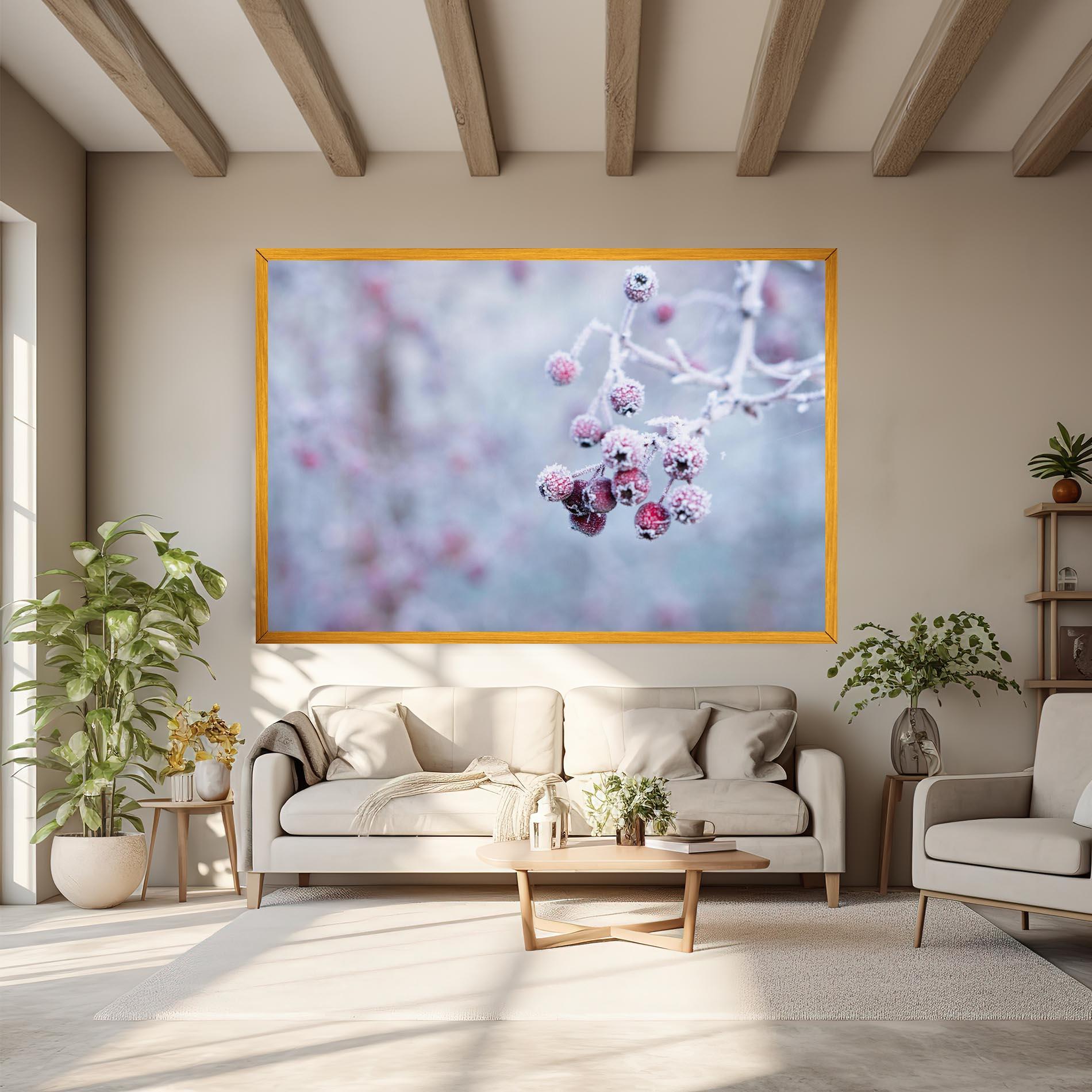 Vászonkép Red Winter Fruits mockup 6