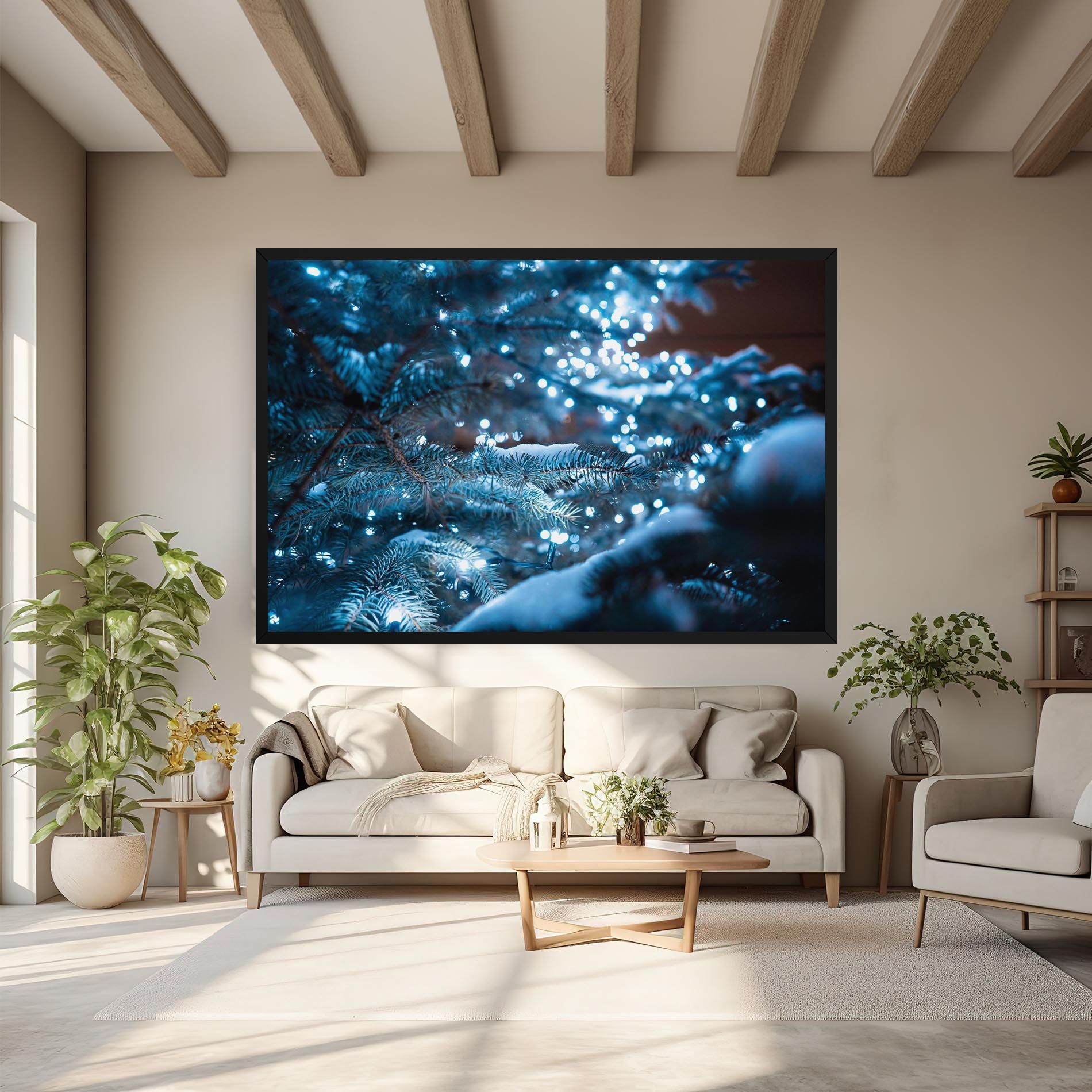 Blue Christmas Tree mockup 6