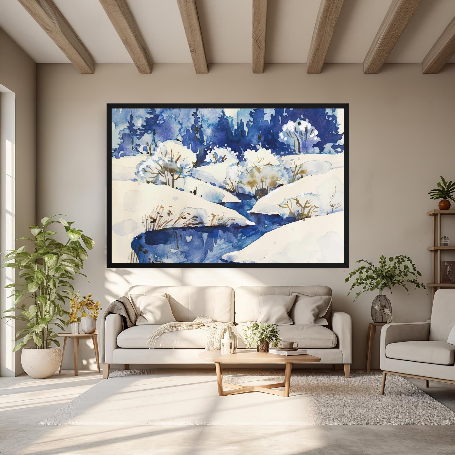 Blue Trees Winter mockup 6