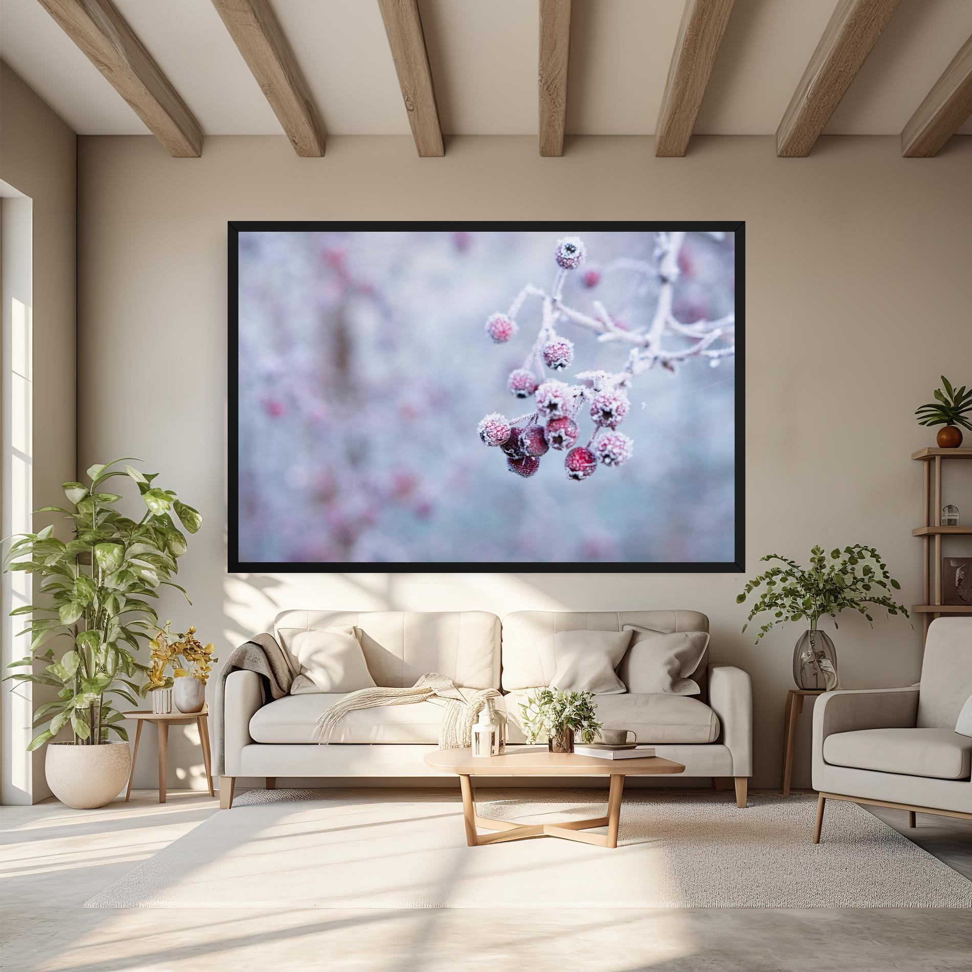 Vászonkép Red Winter Fruits mockup 6