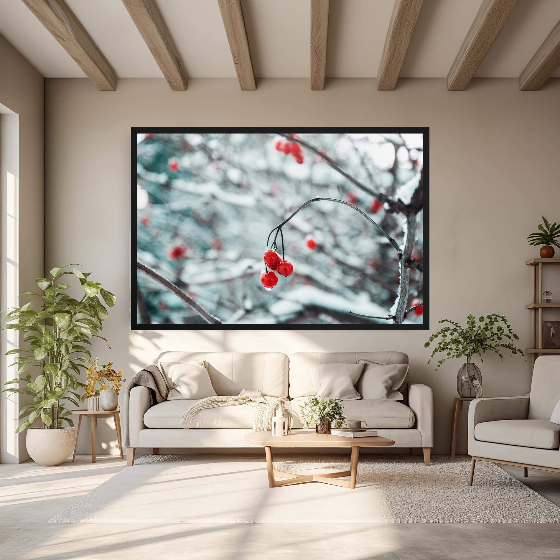 Vászonkép Snow Red Fruits mockup 6