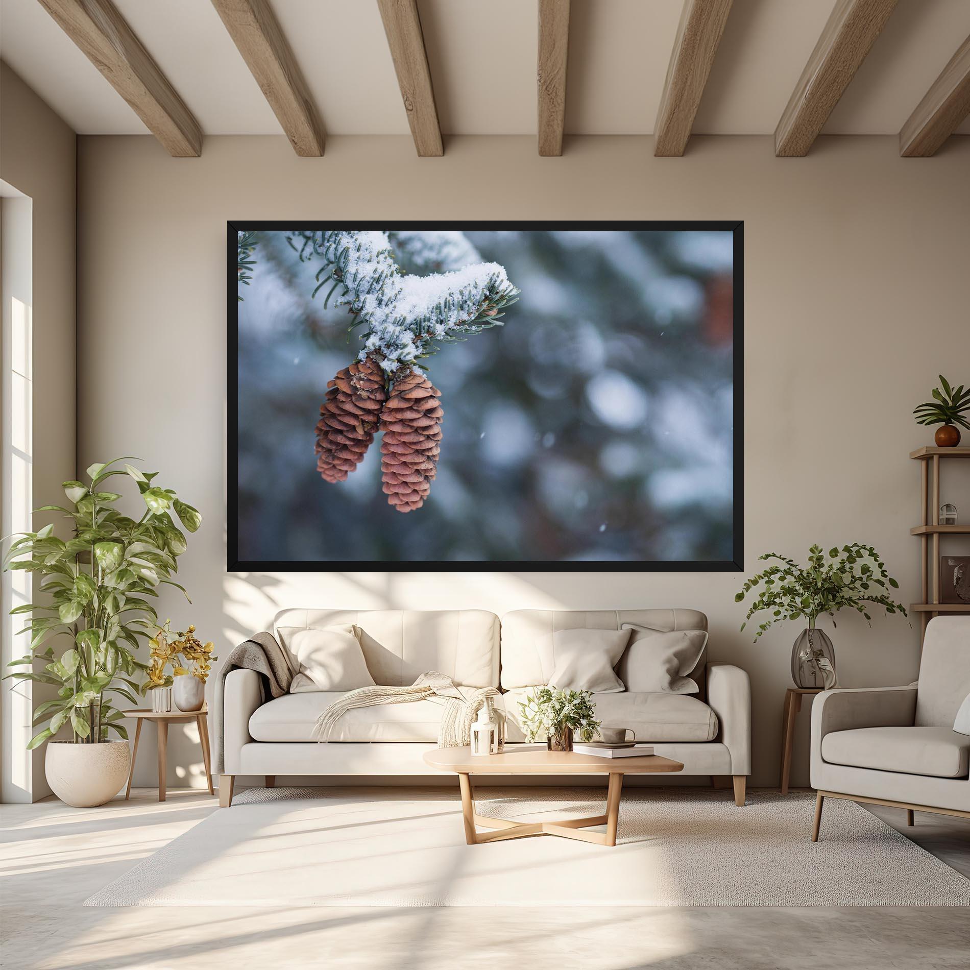 Vászonkép Winter Cones mockup 6