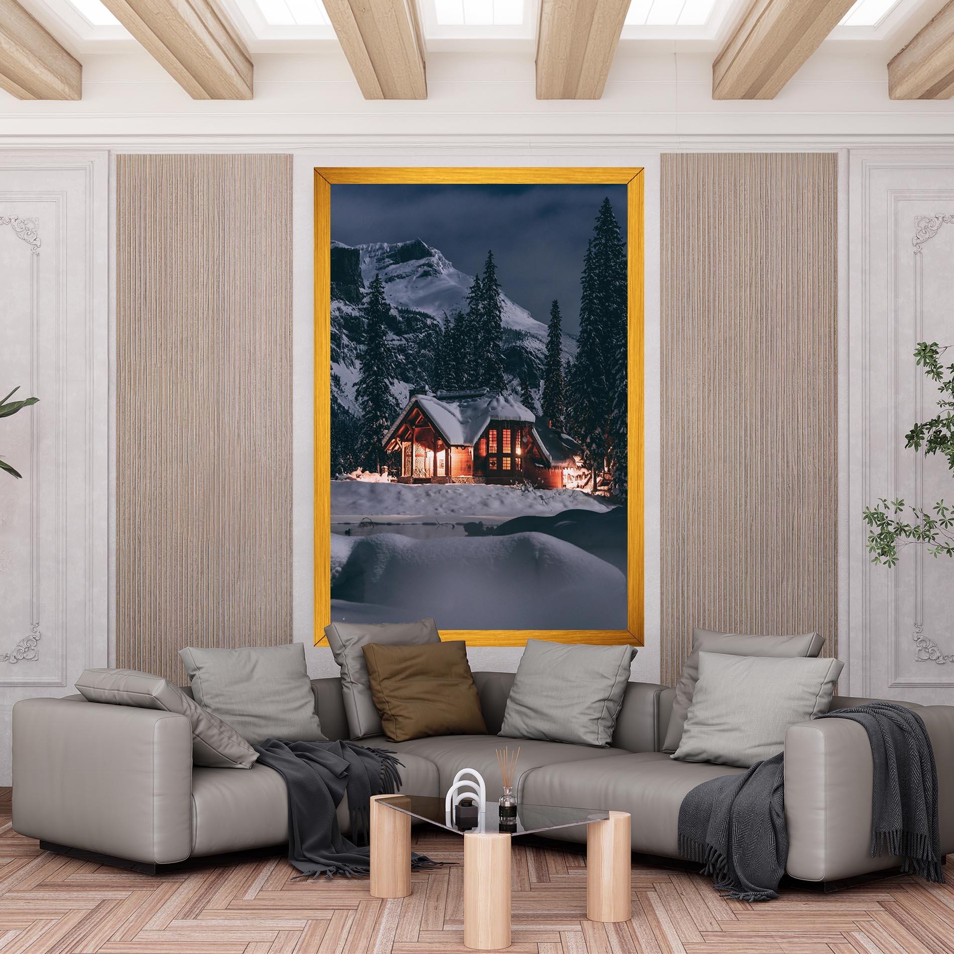 Vászonkép Winter House mockup 6