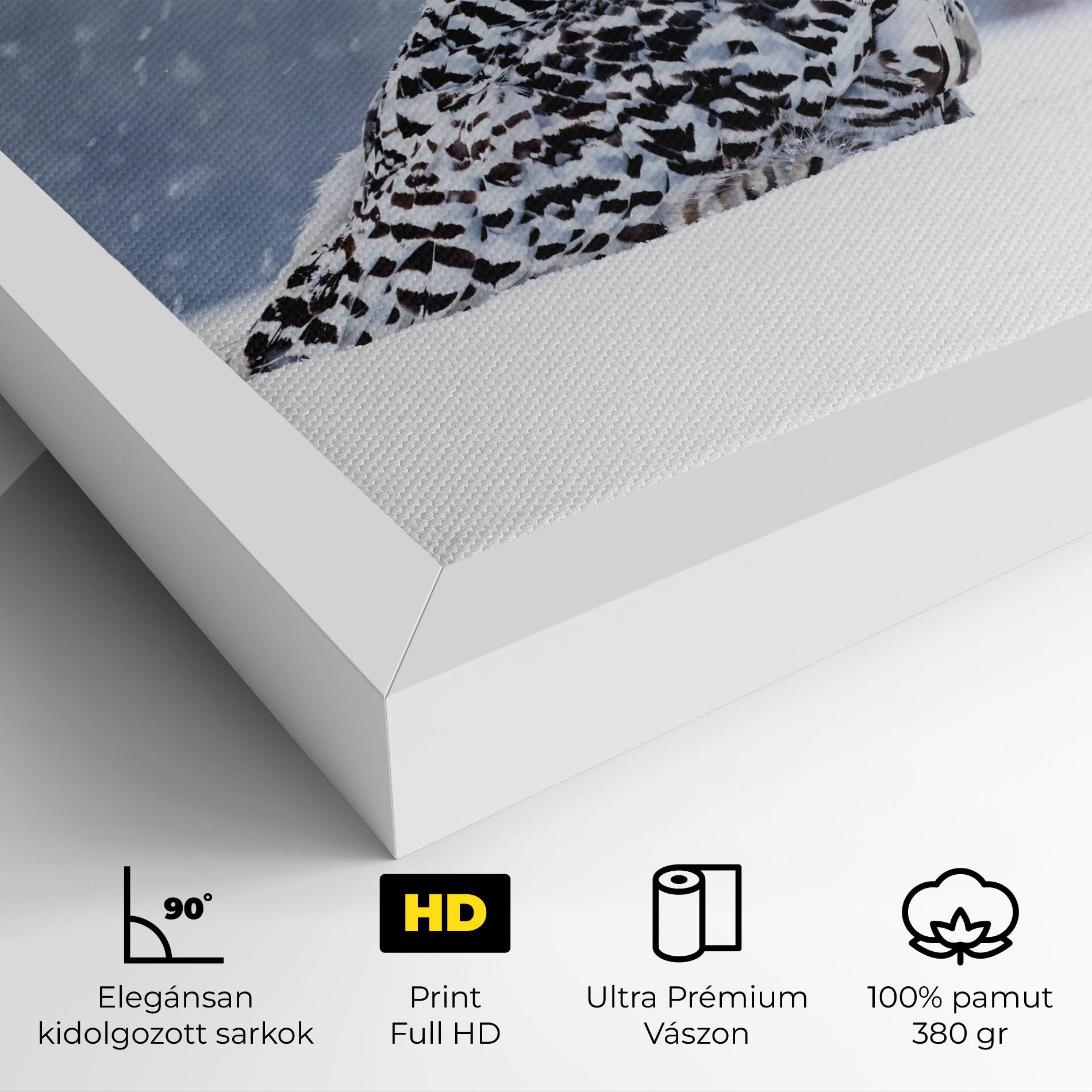 Vászonkép Snow Owl mockup 4