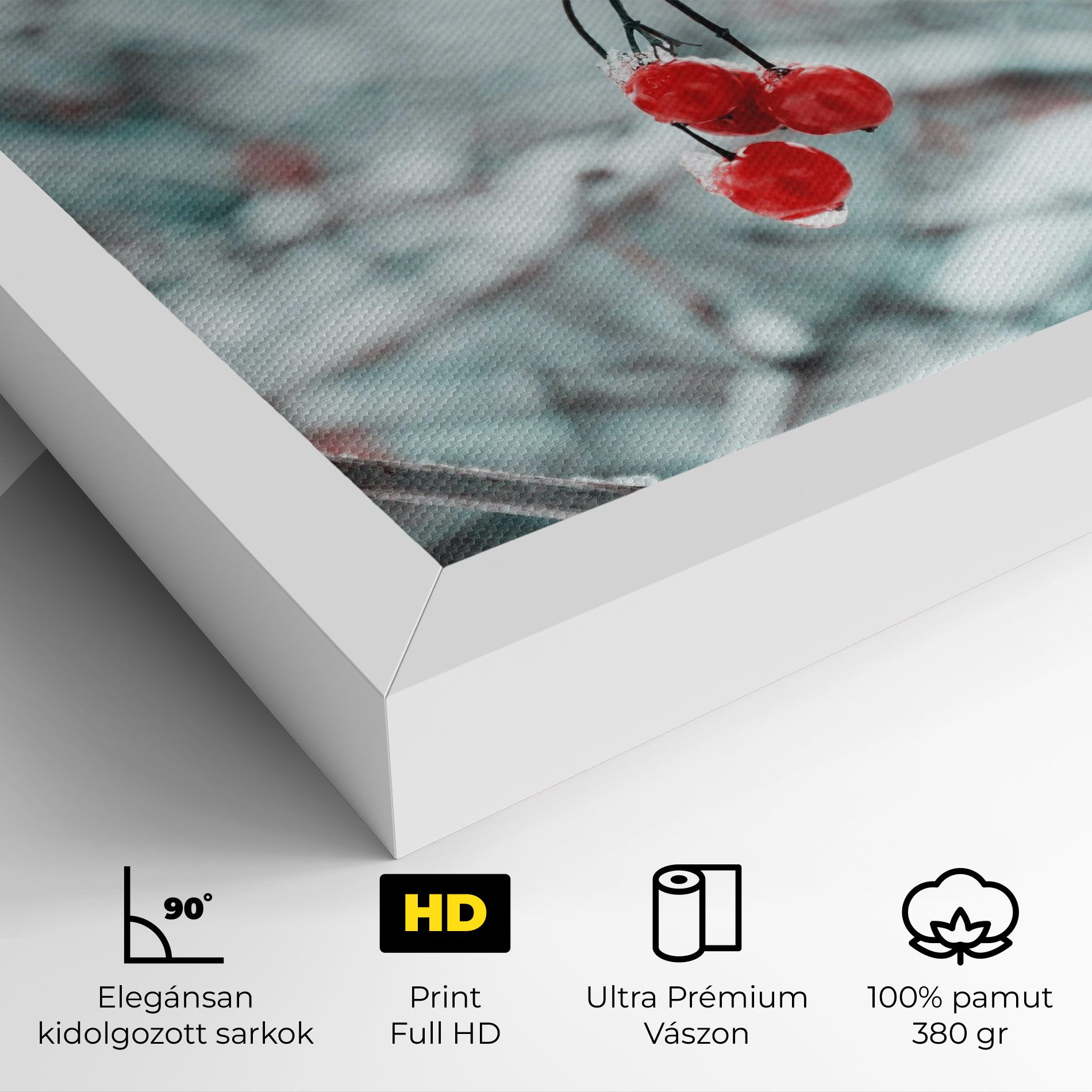Snow Red Fruits mockup 4