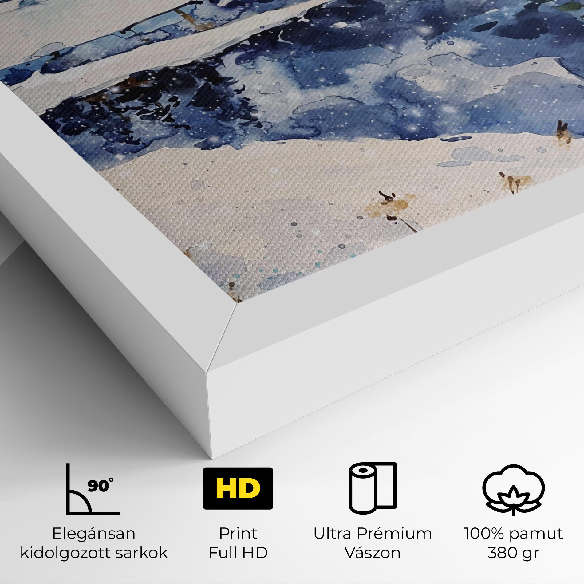 Vászonkép Winter Painting mockup 4