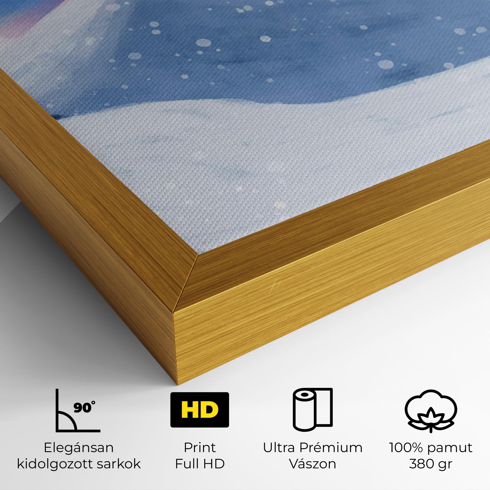 Vászonkép Mountain Snow Art mockup 4
