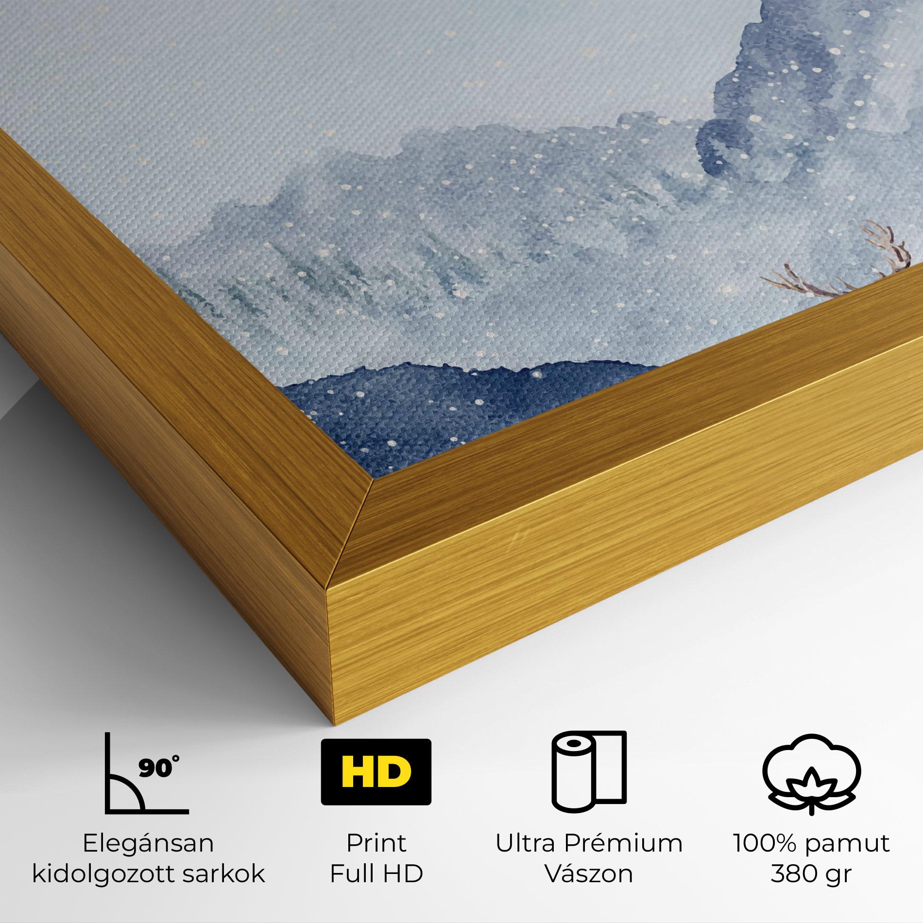 Vászonkép Winter Deers mockup 4