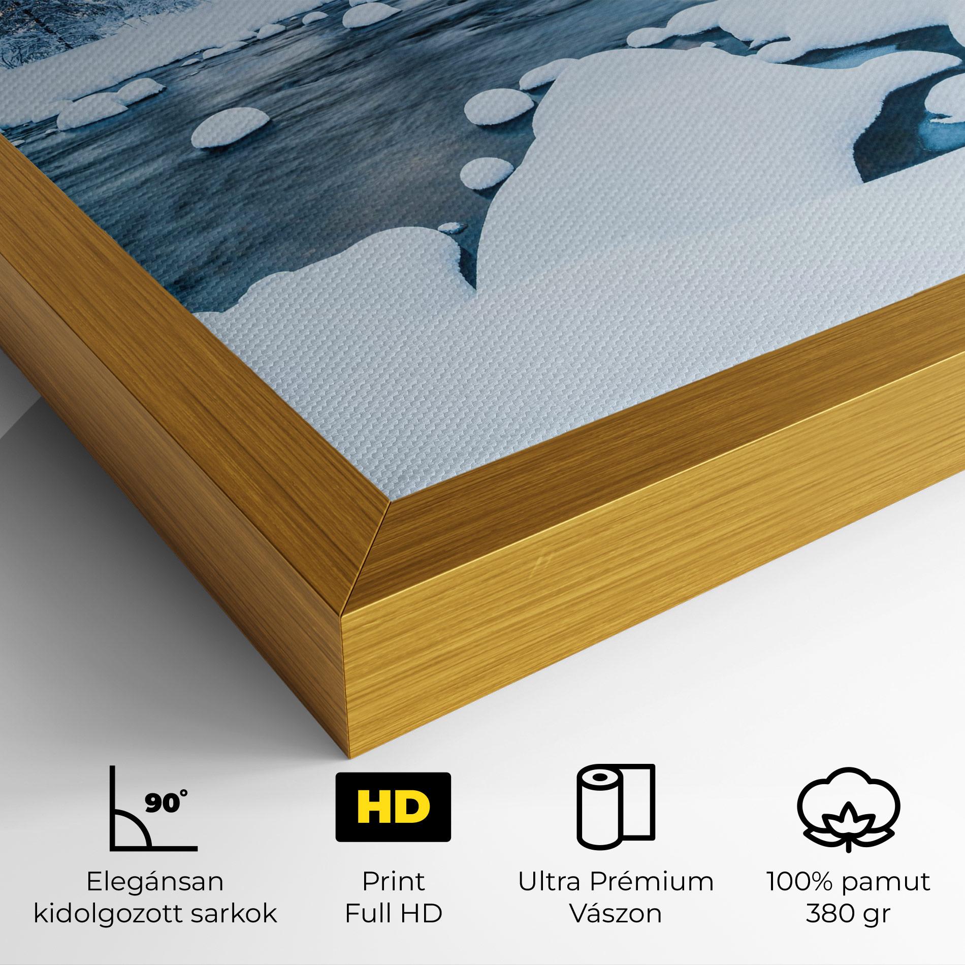 Vászonkép Winter River mockup 4