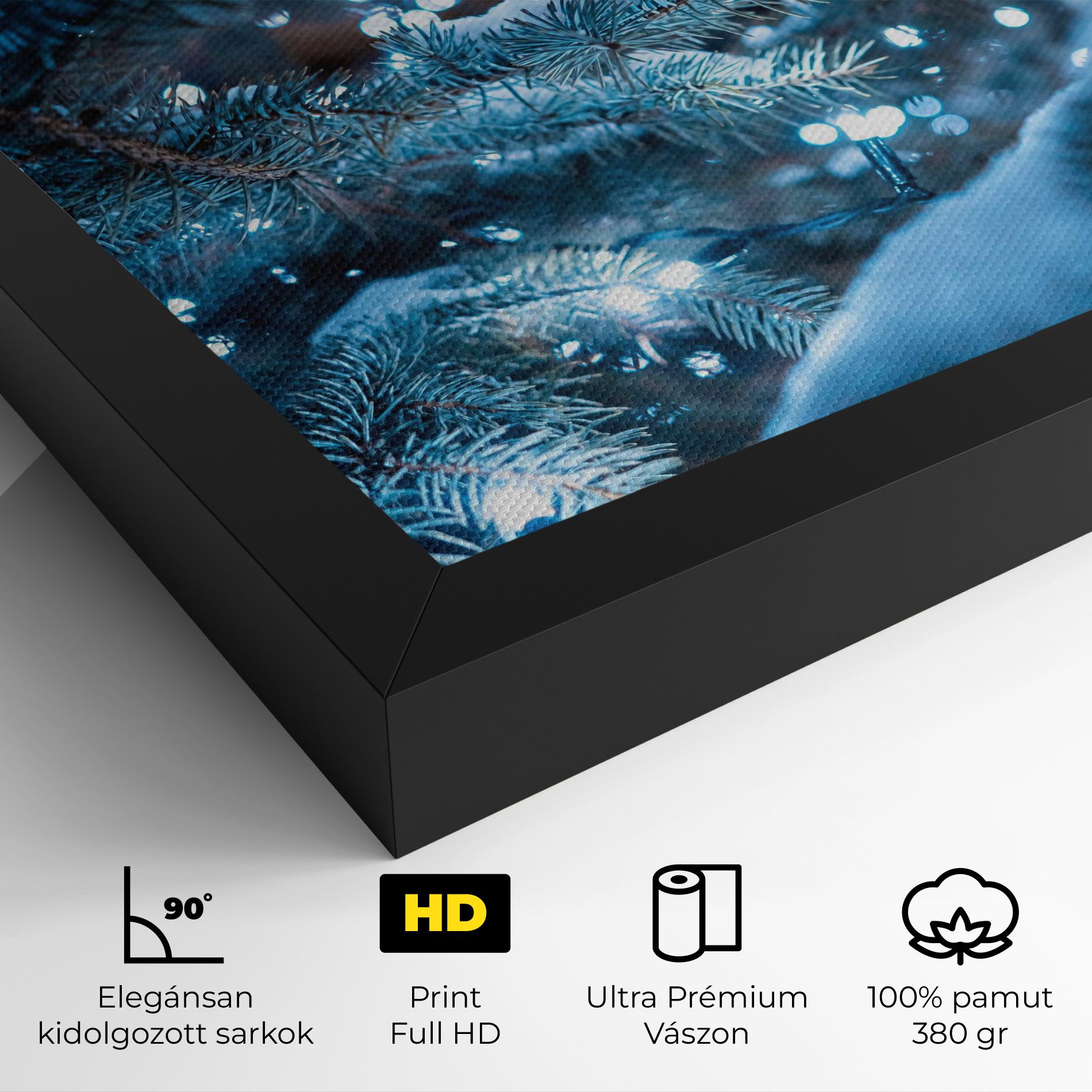 Blue Christmas Tree mockup 4