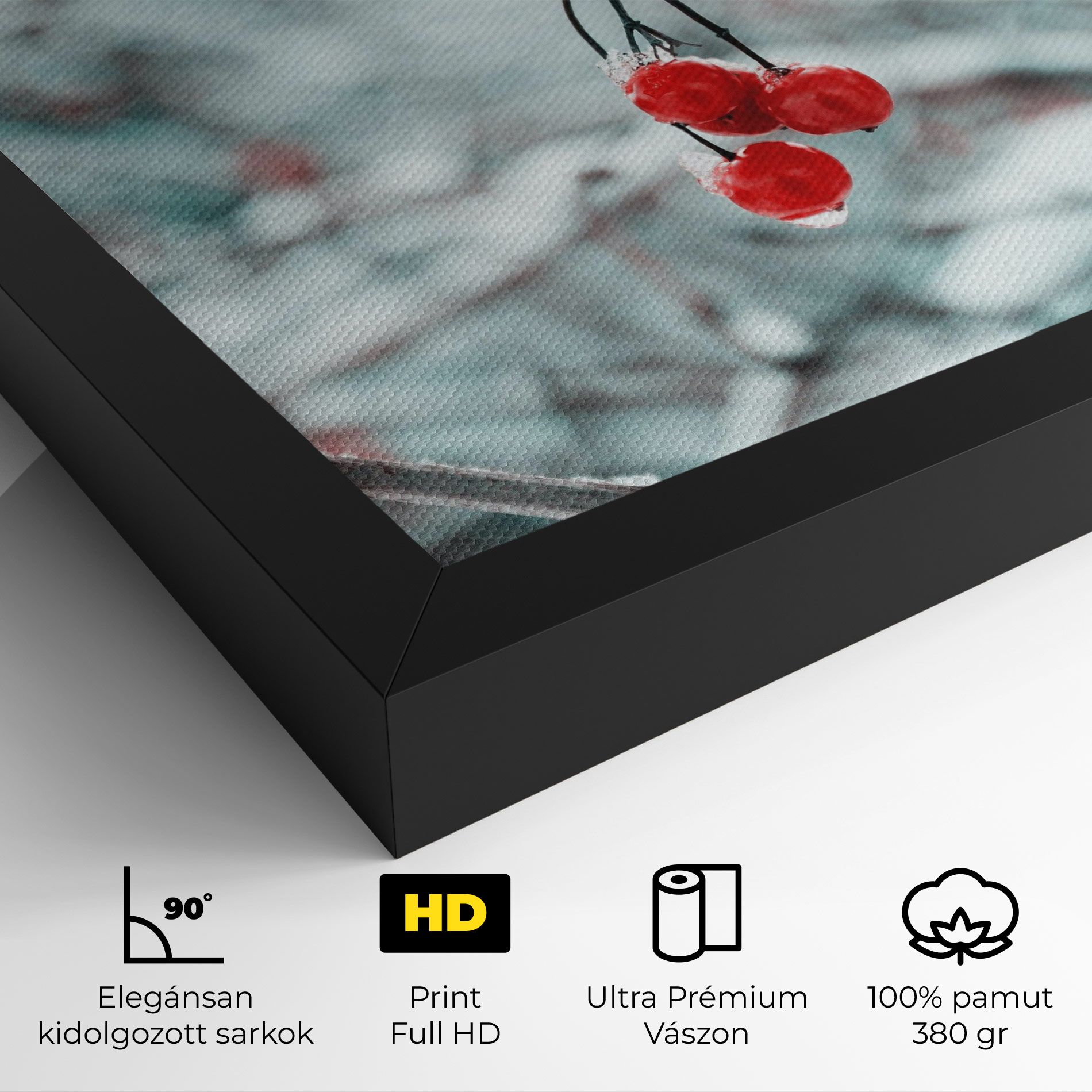 Snow Red Fruits mockup 4