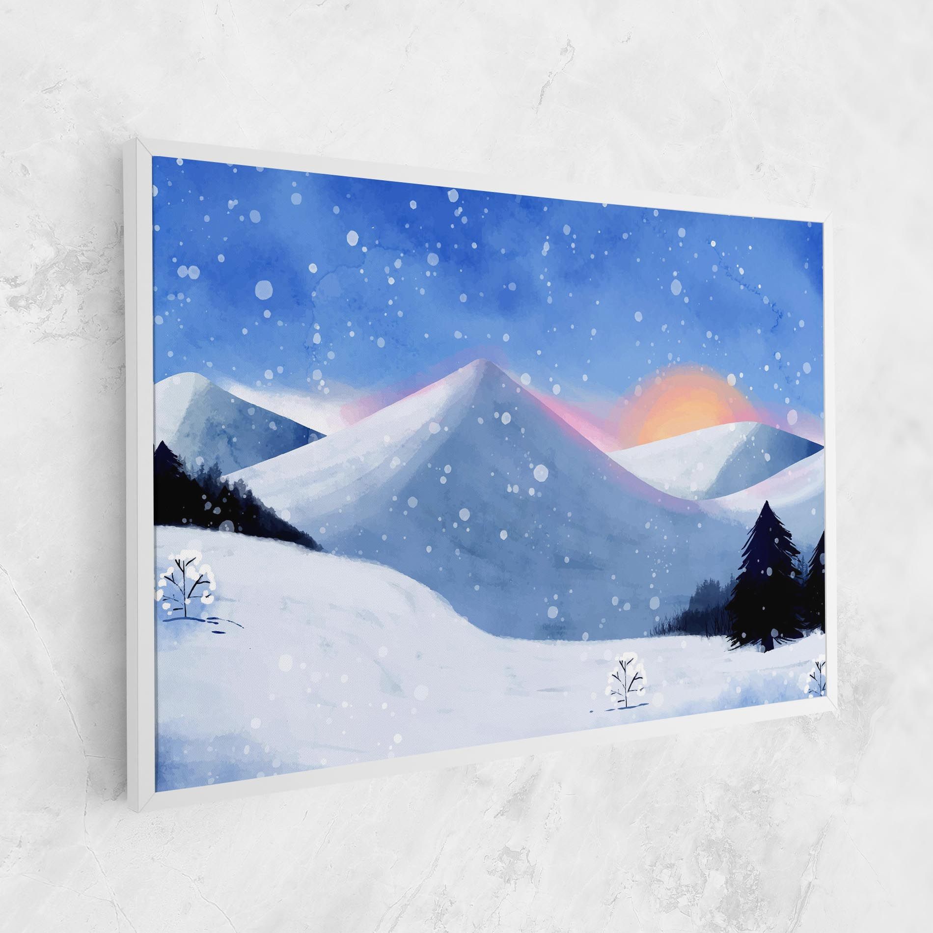 Mountain Snow Art mockup 1