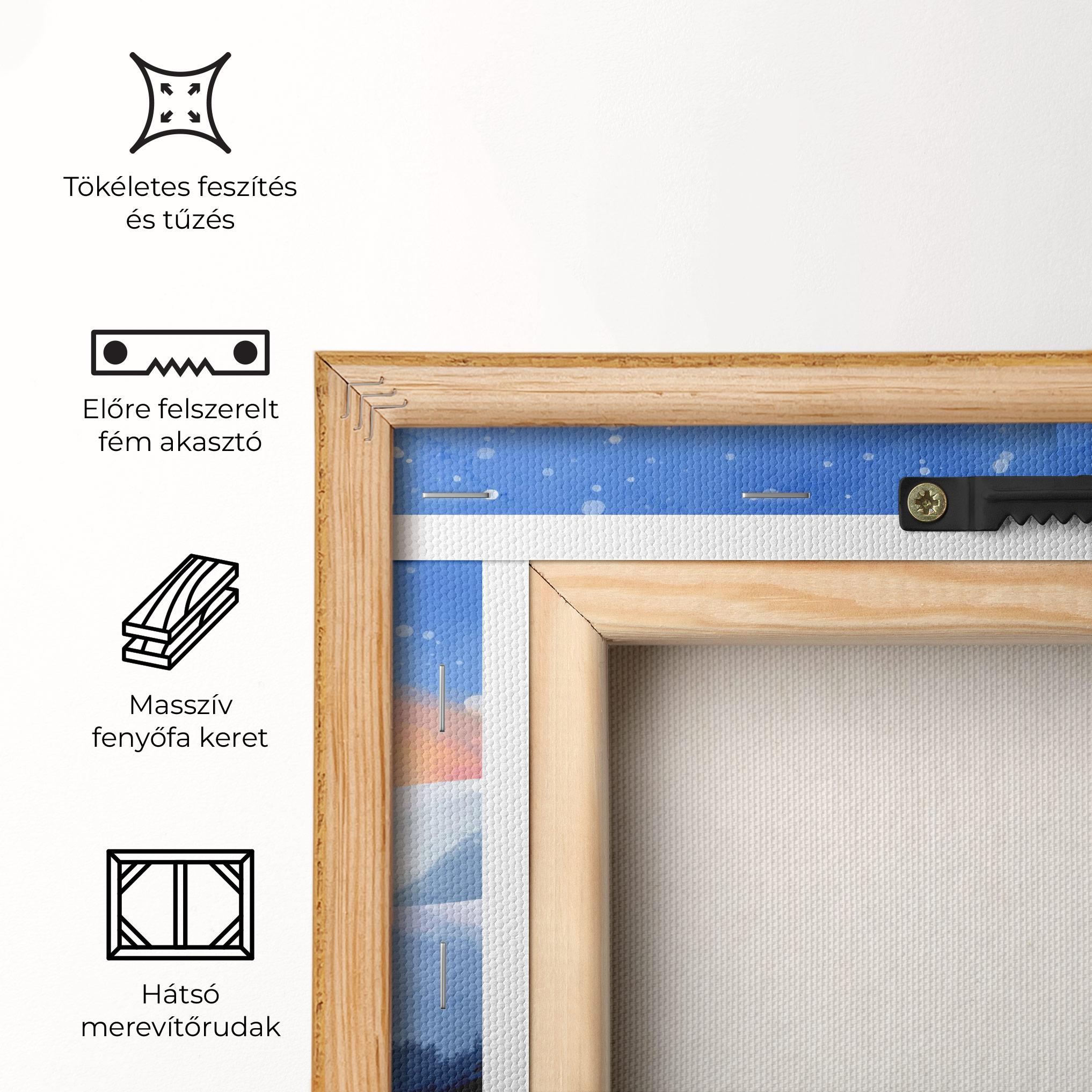 Vászonkép Mountain Snow Art mockup 5