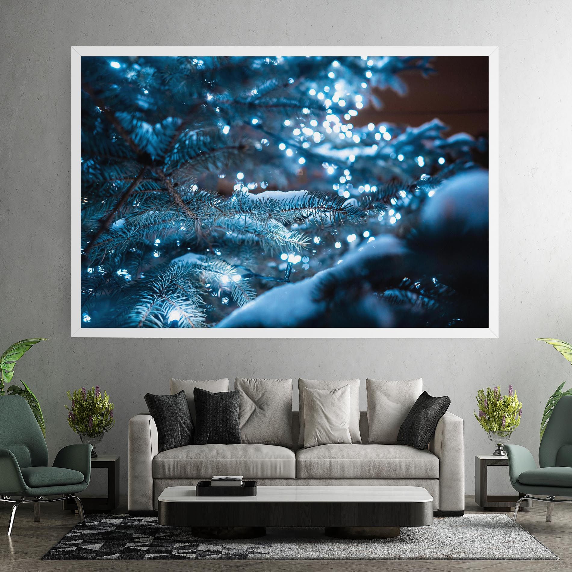 Blue Christmas Tree mockup 7