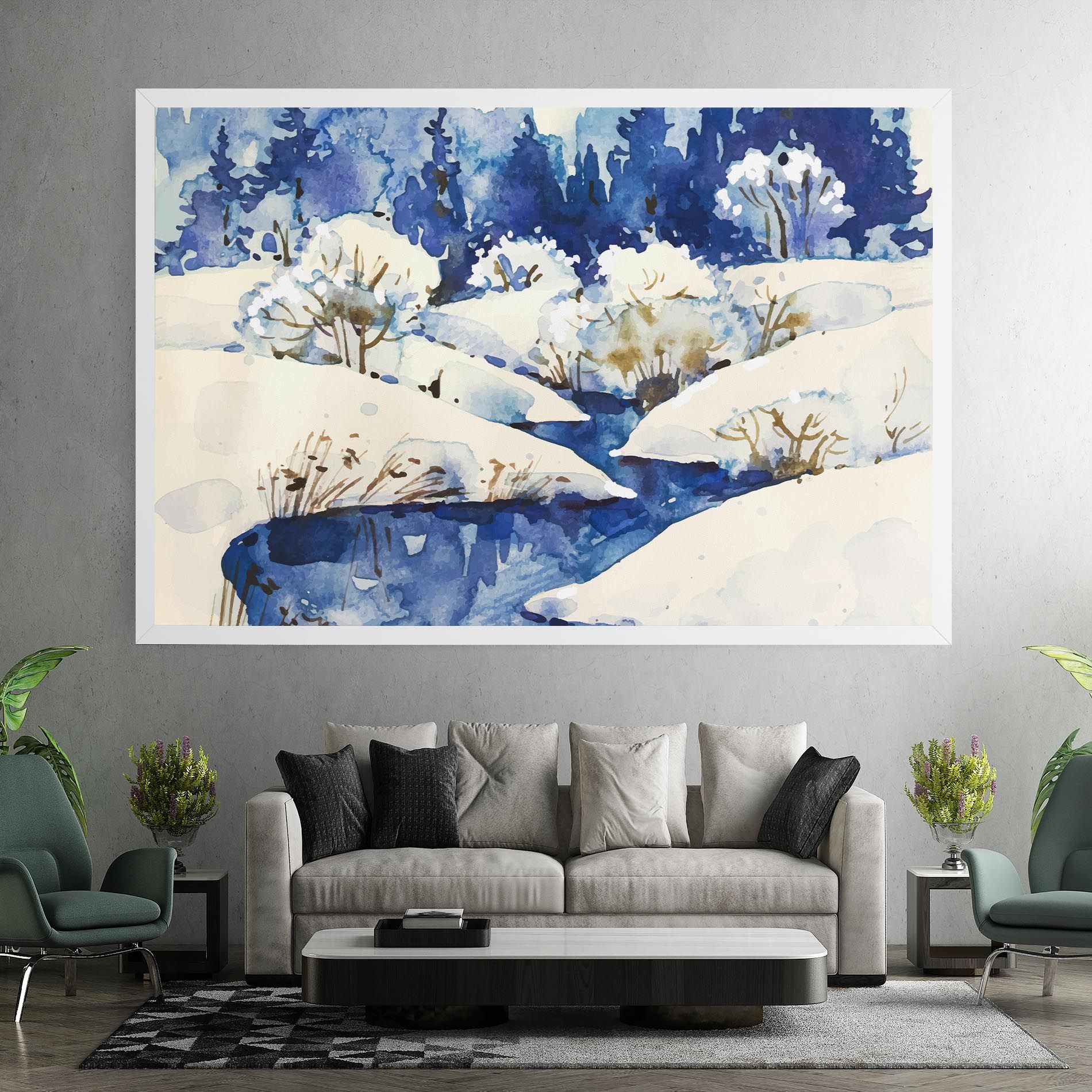 Blue Trees Winter mockup 7