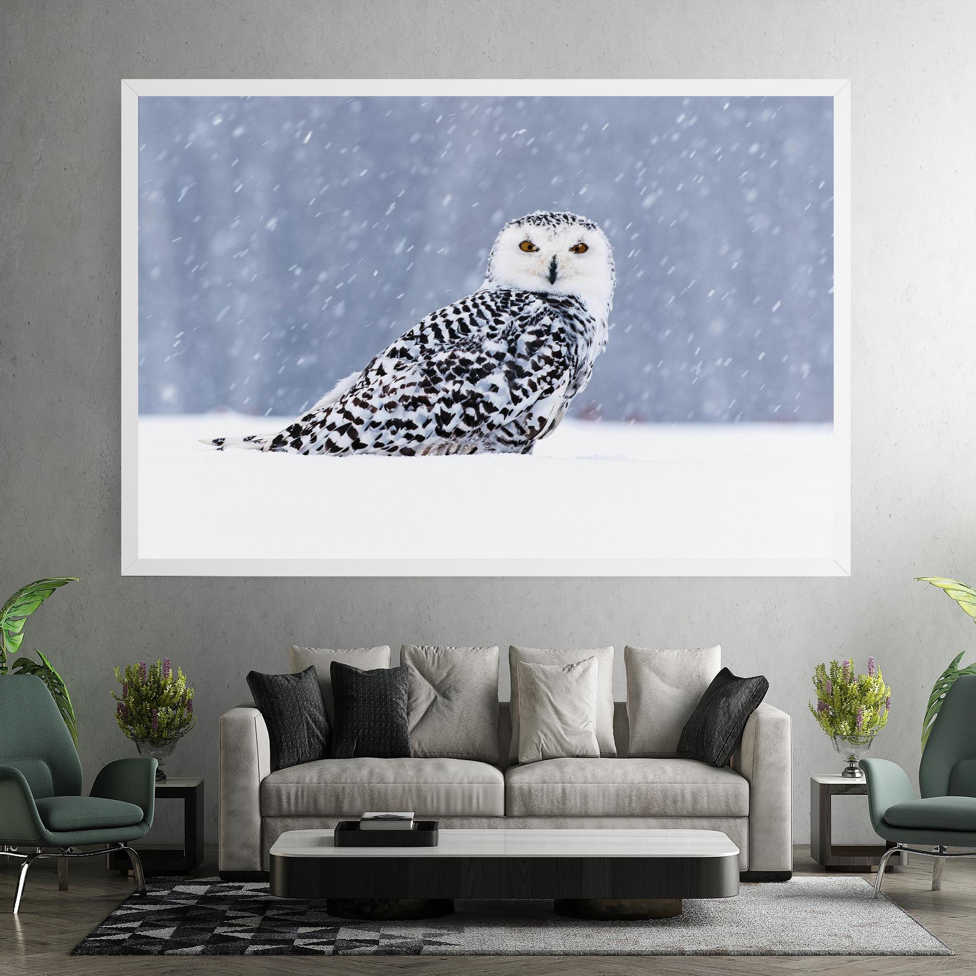 Vászonkép Snow Owl mockup 7