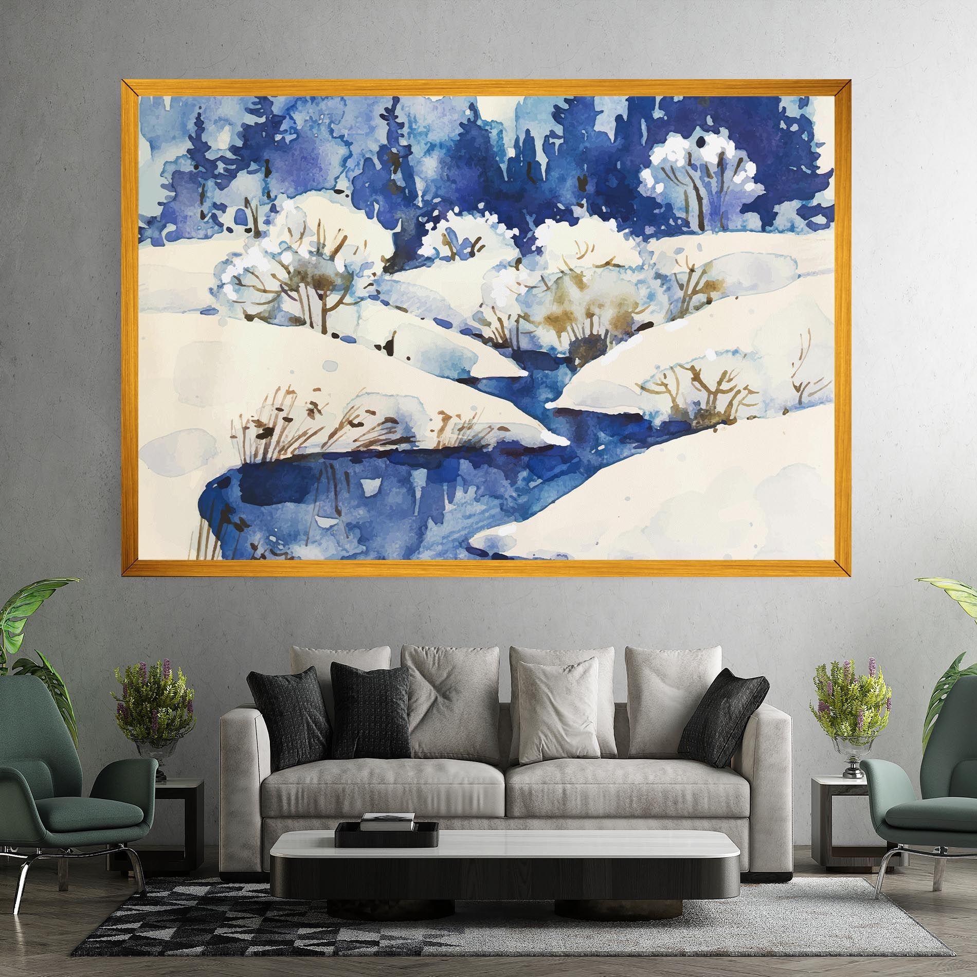 Blue Trees Winter mockup 7