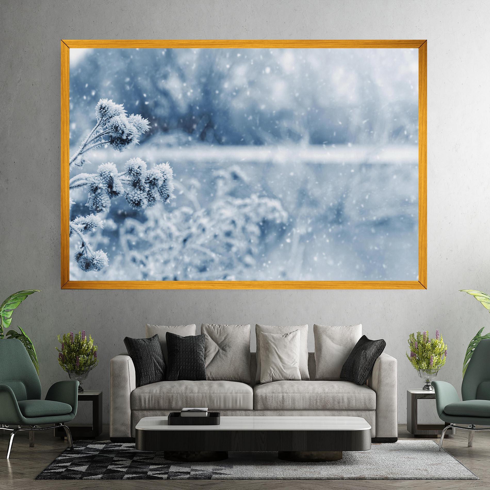 Vászonkép Pretty Winter Plants mockup 7