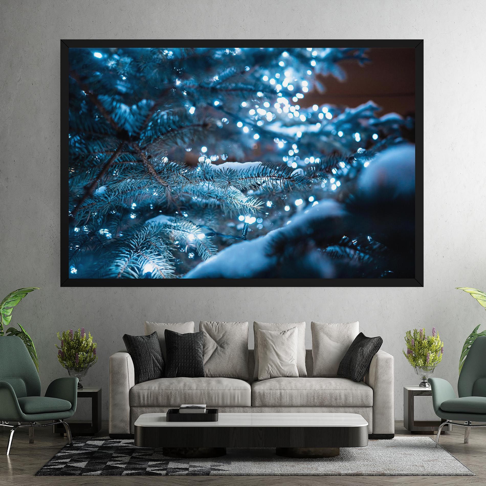 Blue Christmas Tree mockup 7