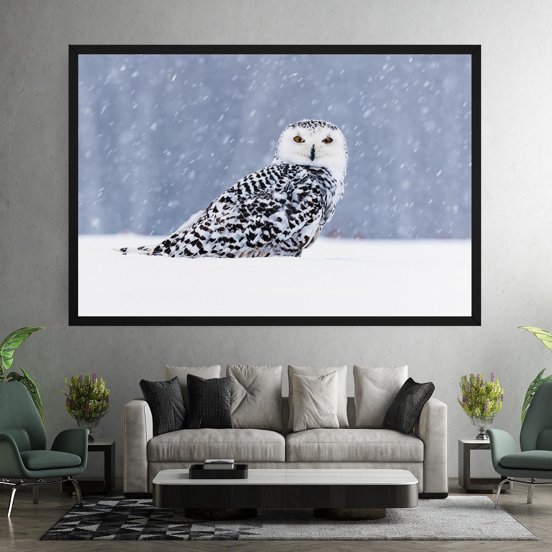 Vászonkép Snow Owl mockup 7