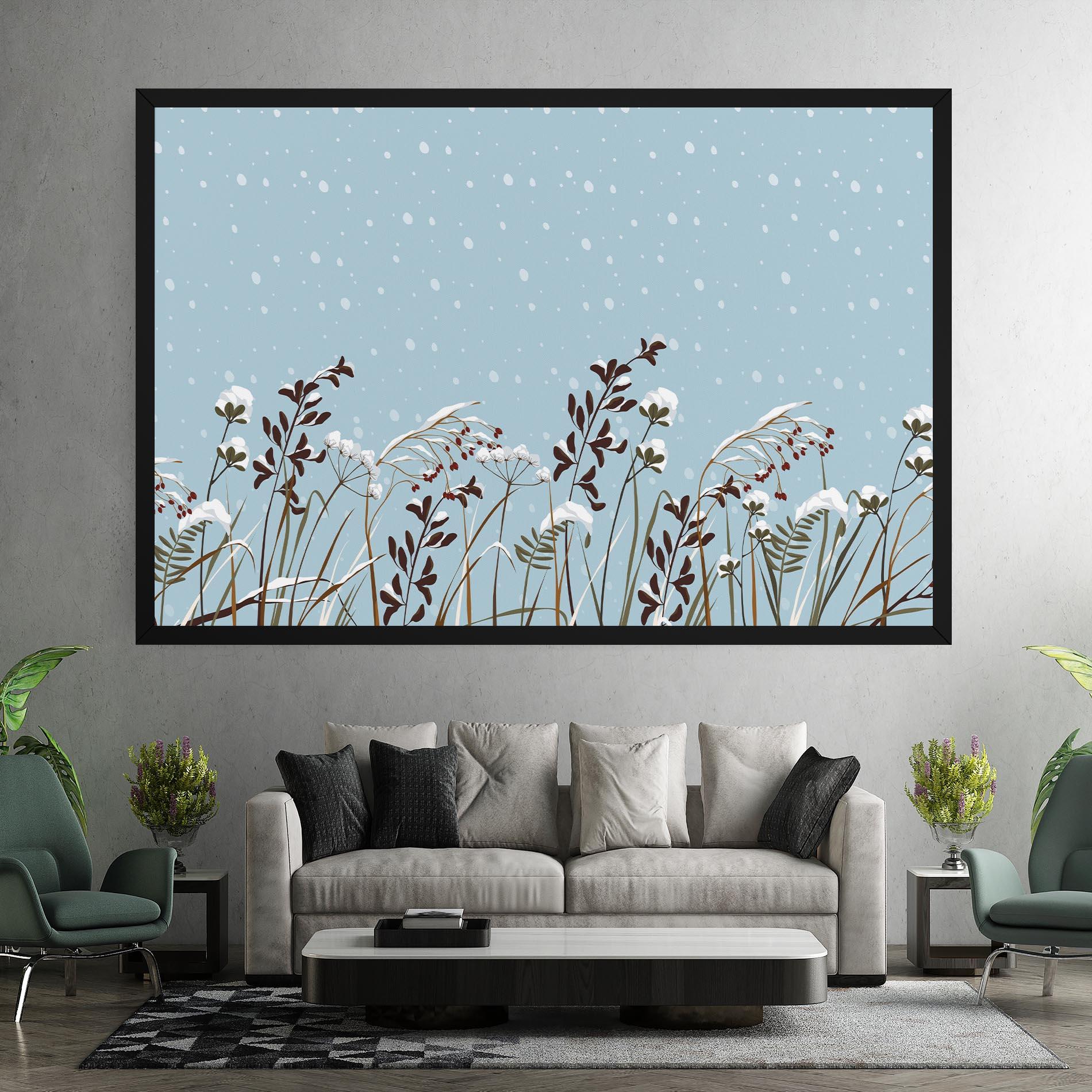Vászonkép Snow Plants mockup 7