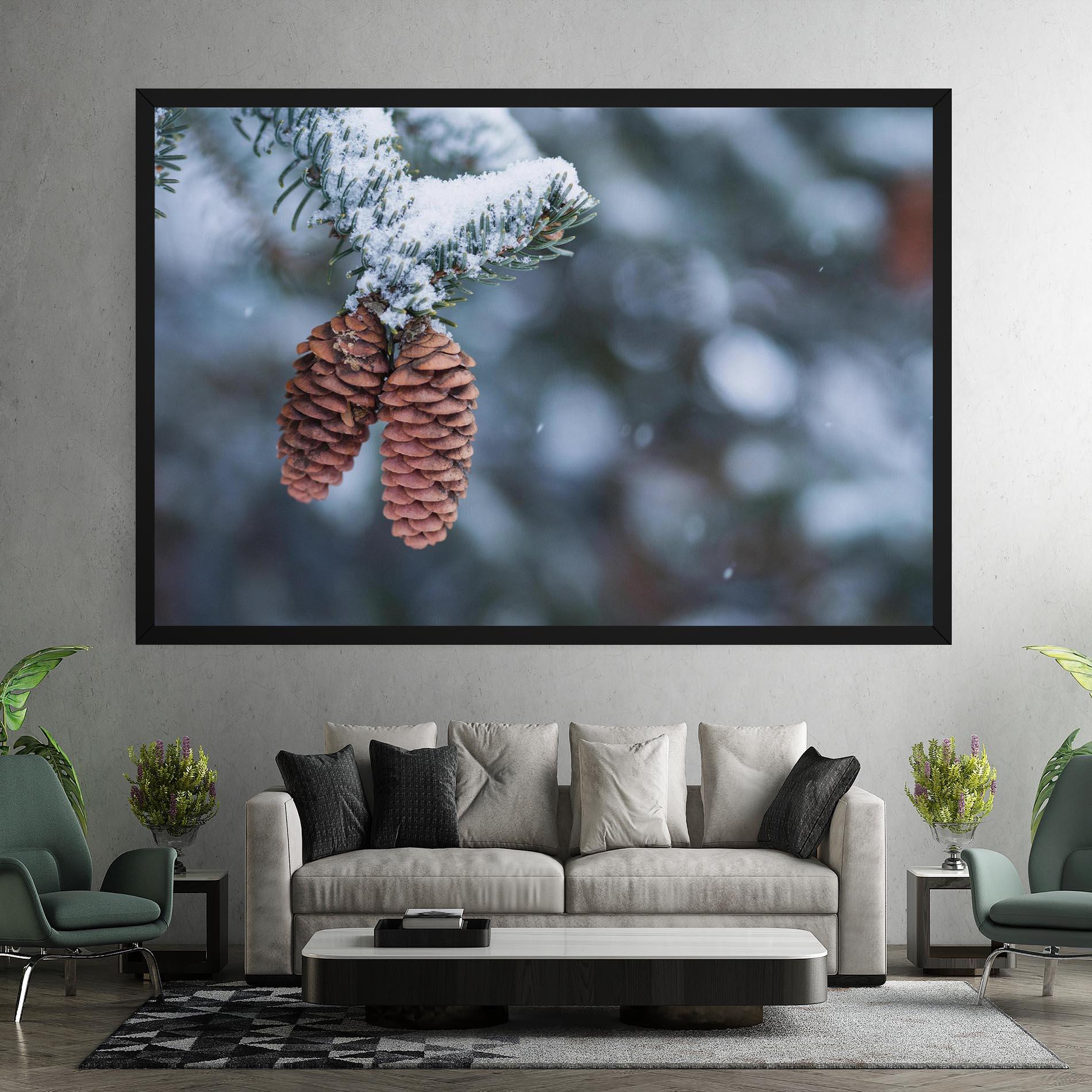 Vászonkép Winter Cones mockup 7