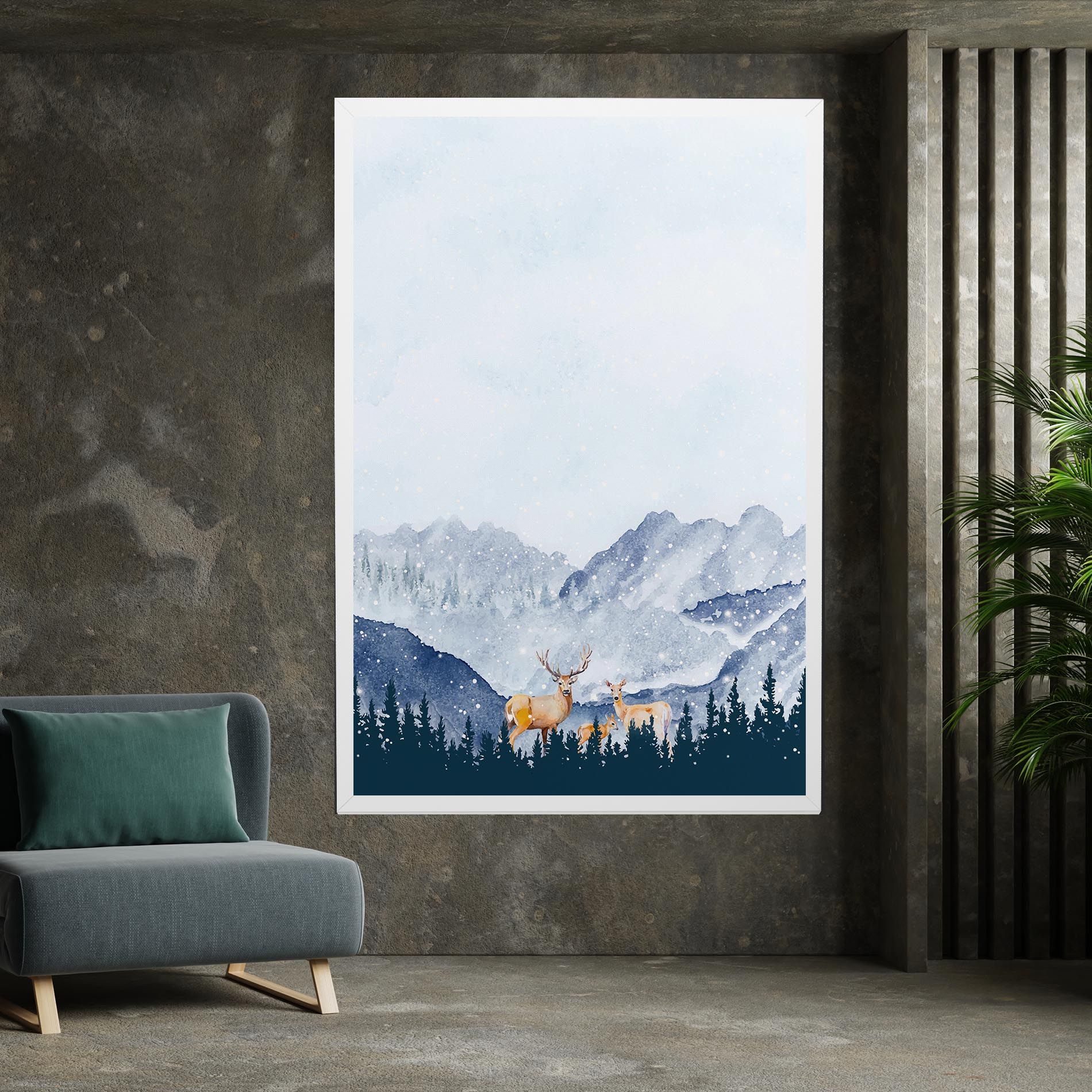 Winter Deers mockup 7