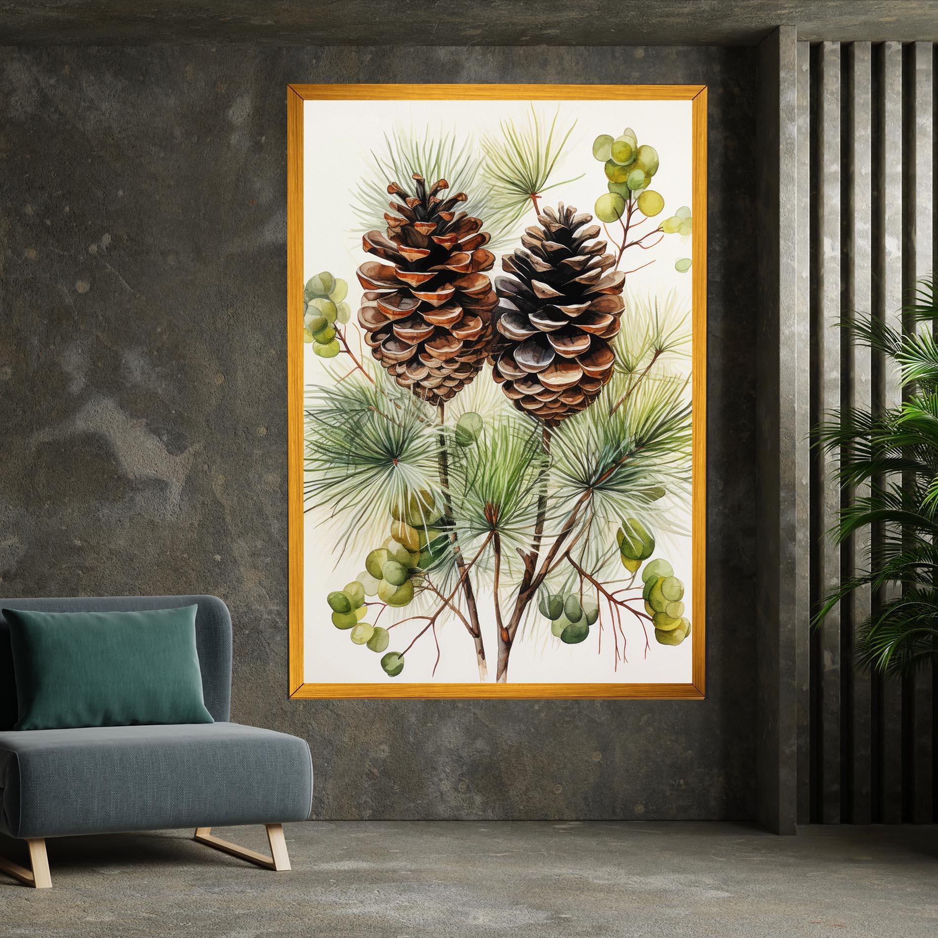 Vászonkép Brown Cones mockup 7