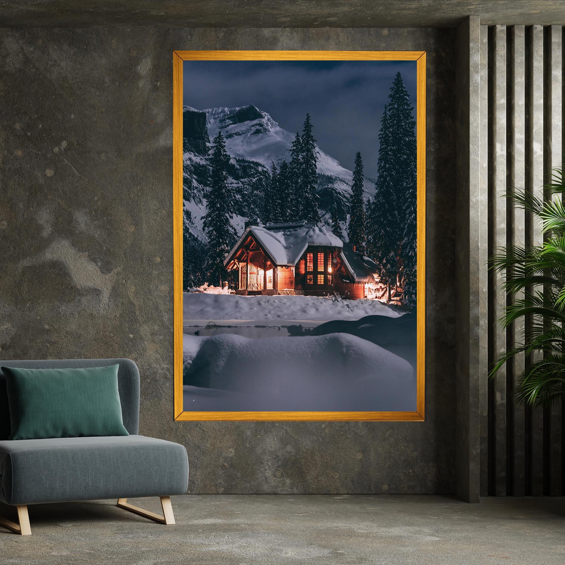 Vászonkép Winter House mockup 7
